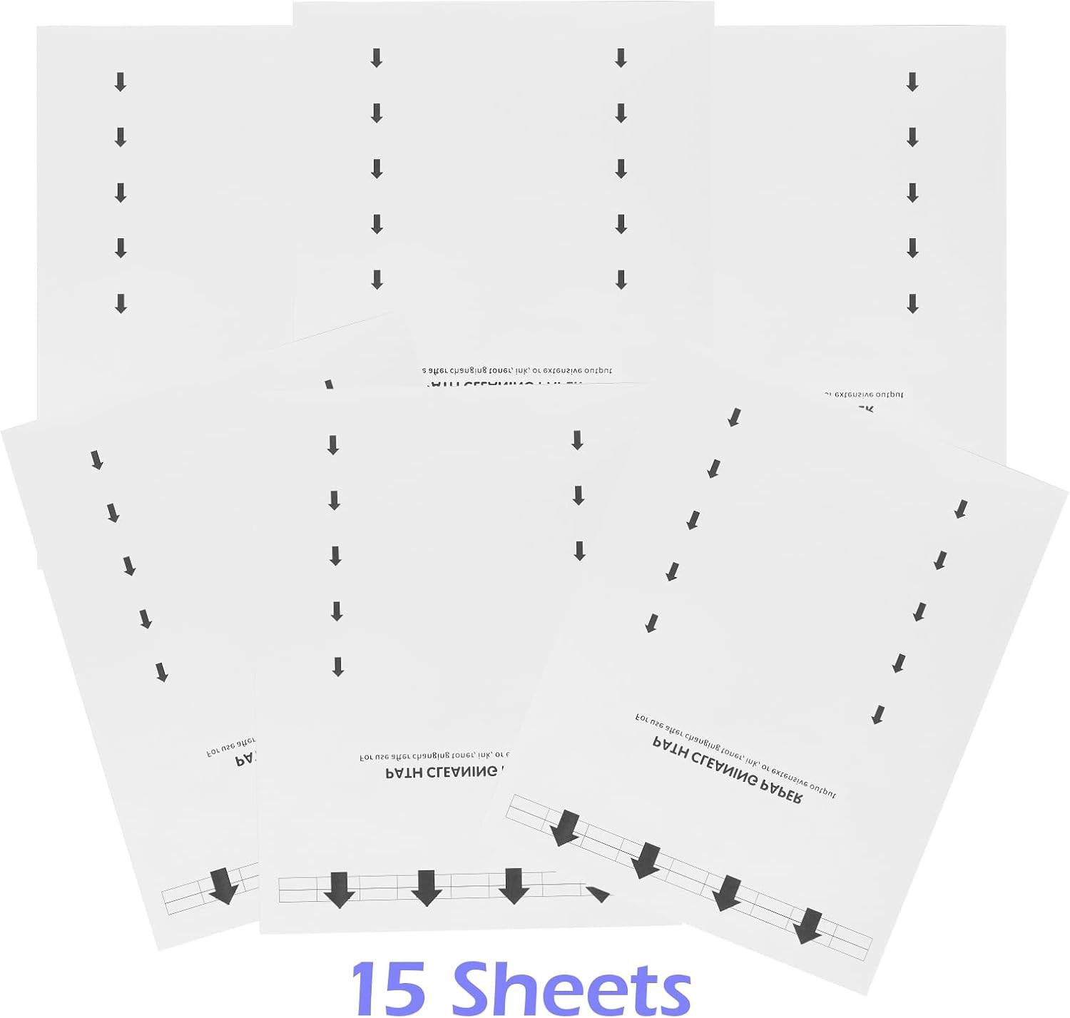 Printer Cleaning Sheets, Letter Size, 15-Pack Laser & Inkjet