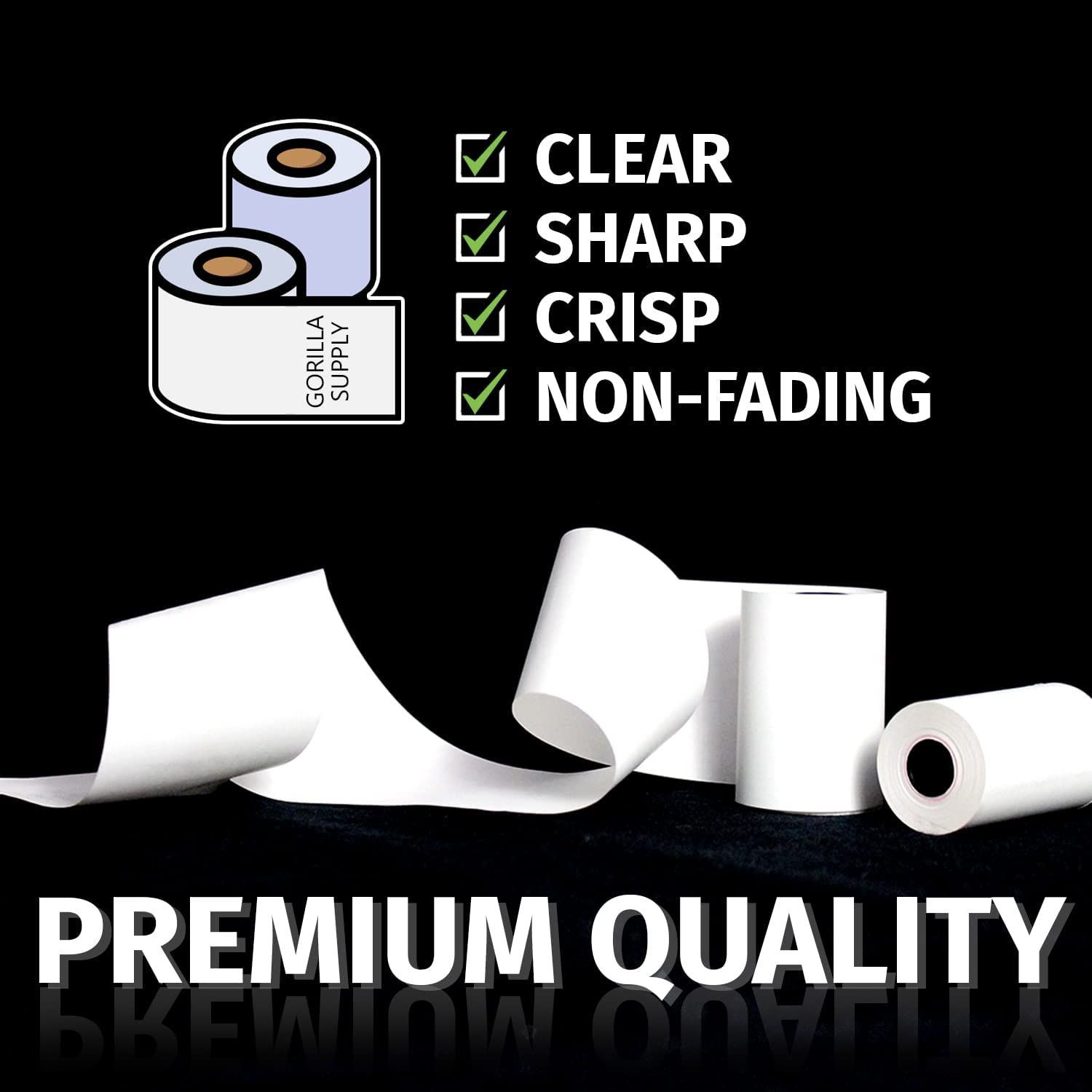 (50) Thermal Paper Rolls 2-1/4 X 63 Ingenico ICT 200 2 1/4″ X 63′, 50 rolls