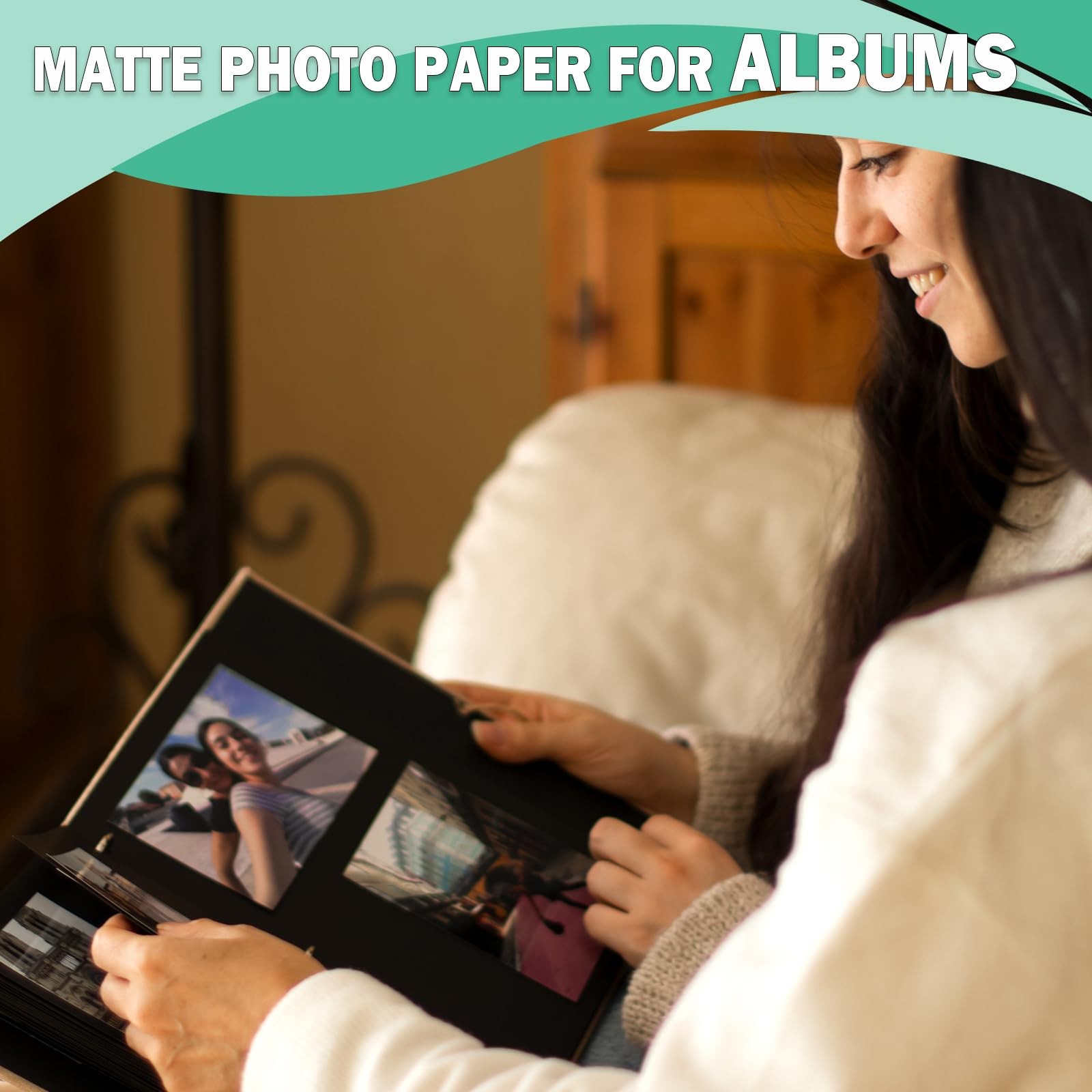 4×6 Matte Photo Printer Paper 52lb for Inkjet Printing, Thick Coated Presenta…