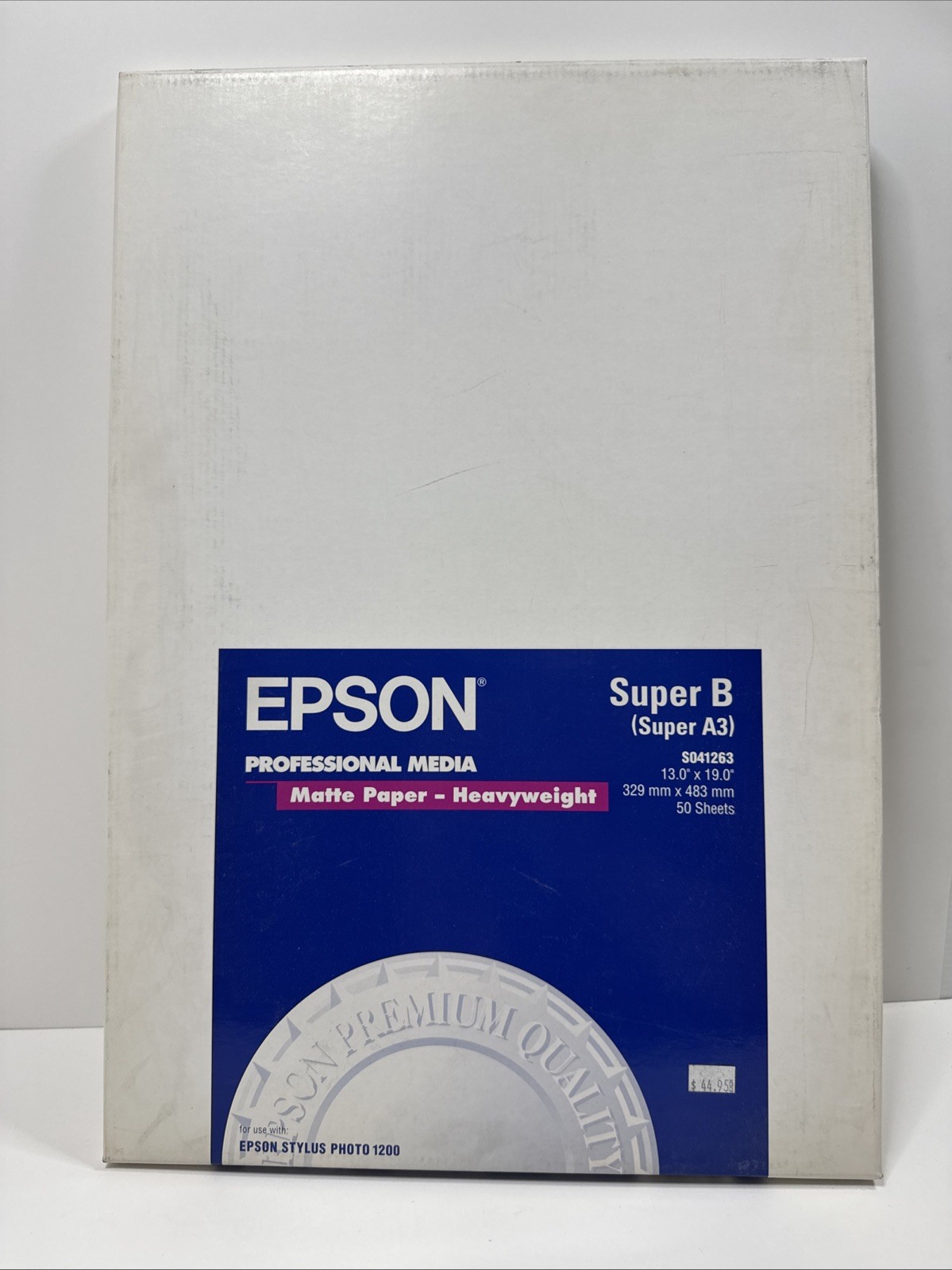 Epson Professional Media 13×19 SuperB Matte Paper Heavyweight 50 Sheets+2 READ
