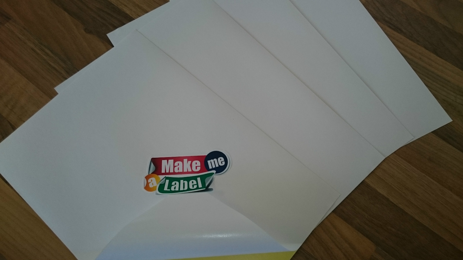 20 White Matt A4 Self Adhesive Inkjet Printable Paper Sticker Sheets