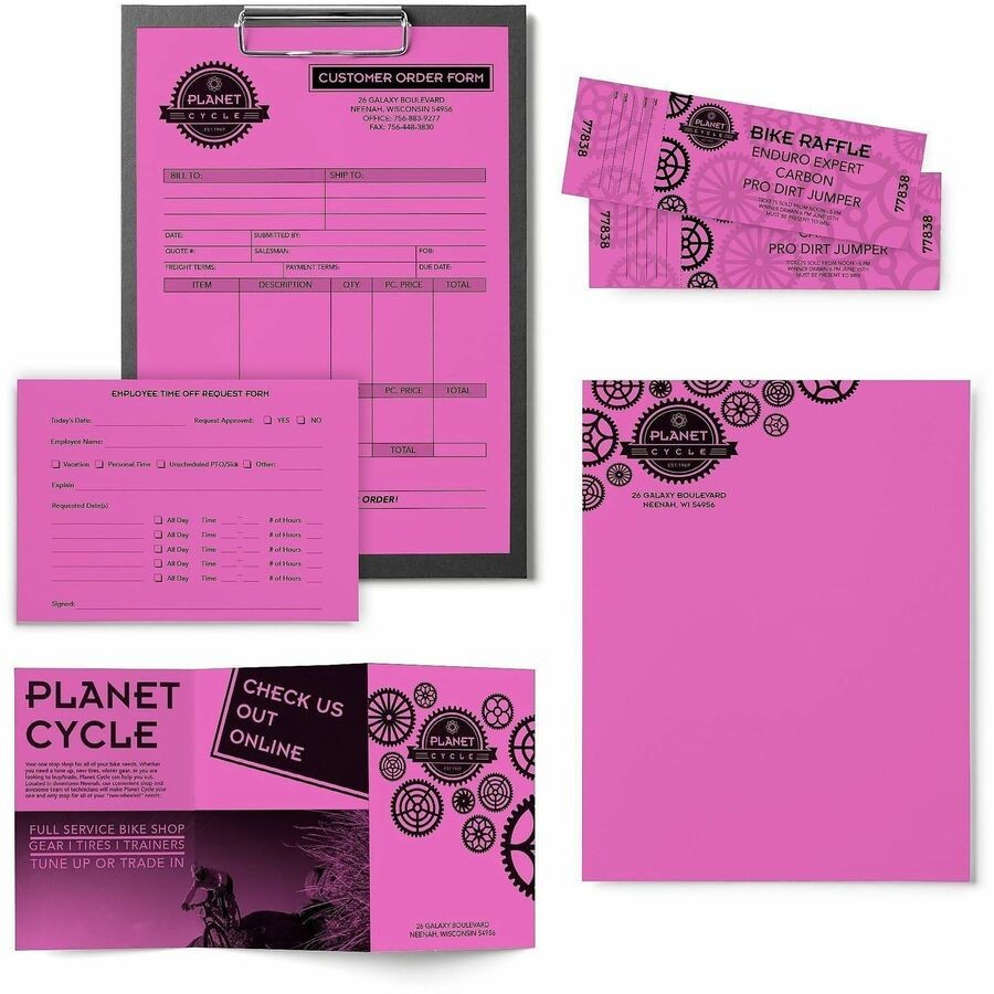 Neenah Paper WAU21946 Astrobrights 24lb Colored Paper 500 Sheets Orchid