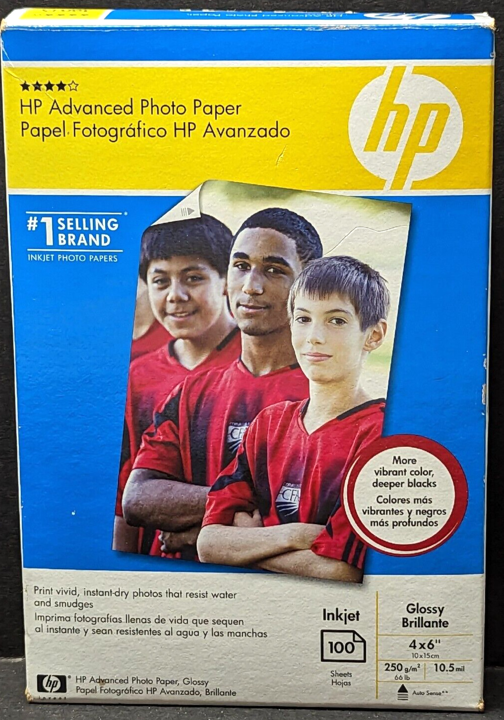 HP Advanced Glossy Inkjet Photo Paper 100 Sheets 4” x 6″