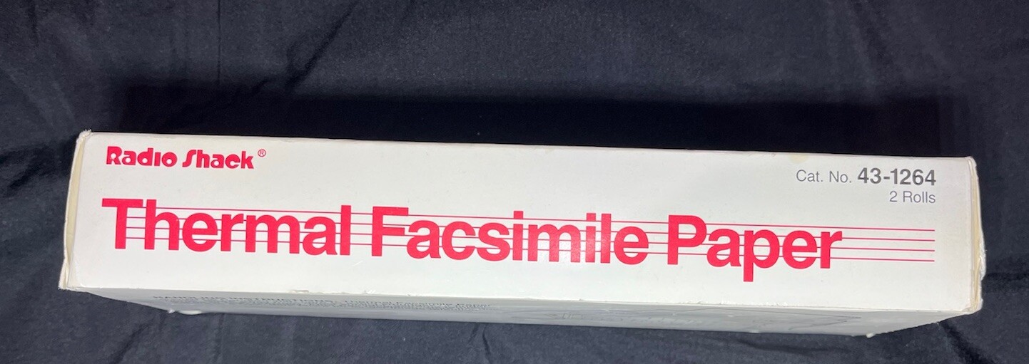 Thermal facsimile Paper Radio shack