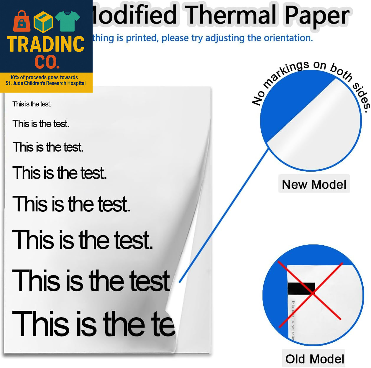 100 Sheets Thermal Printer Paper, 8.5”×11” US Letter Size, Advanced Printing P