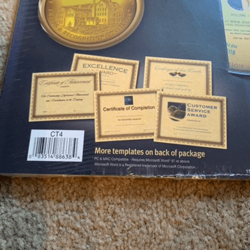 Southworth Certificates Parchment Paper With CD Business Certificates Awards NEW
