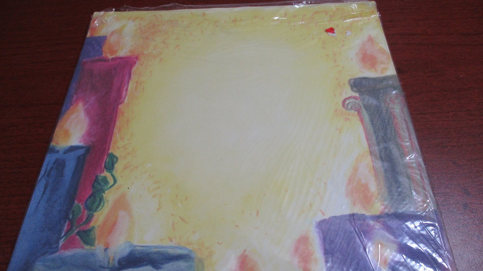 38 Sheets of HOLIDAY CHRISTMAS “Pillar Candles” STATIONARY PAPER