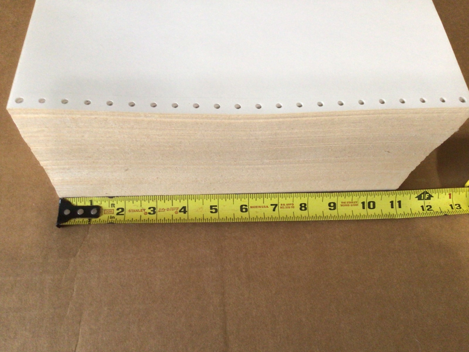 Continuous Feed Computer Paper for Dot Matrix Printer, 9.5X11X5 Inches Open Box