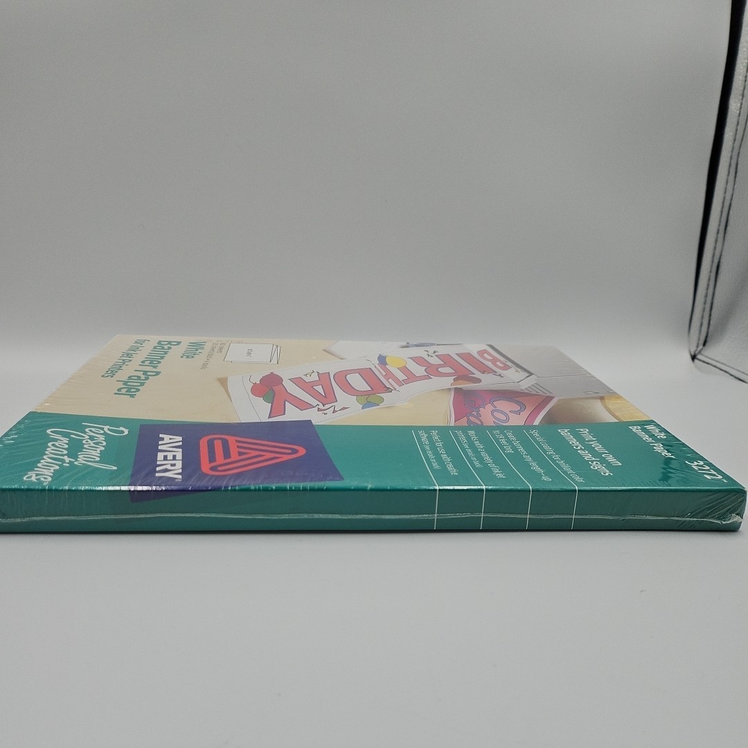 Avery 3272 White Banner Paper for Ink Jet Printers 11×8.5 80 sheets Vtg Sealed