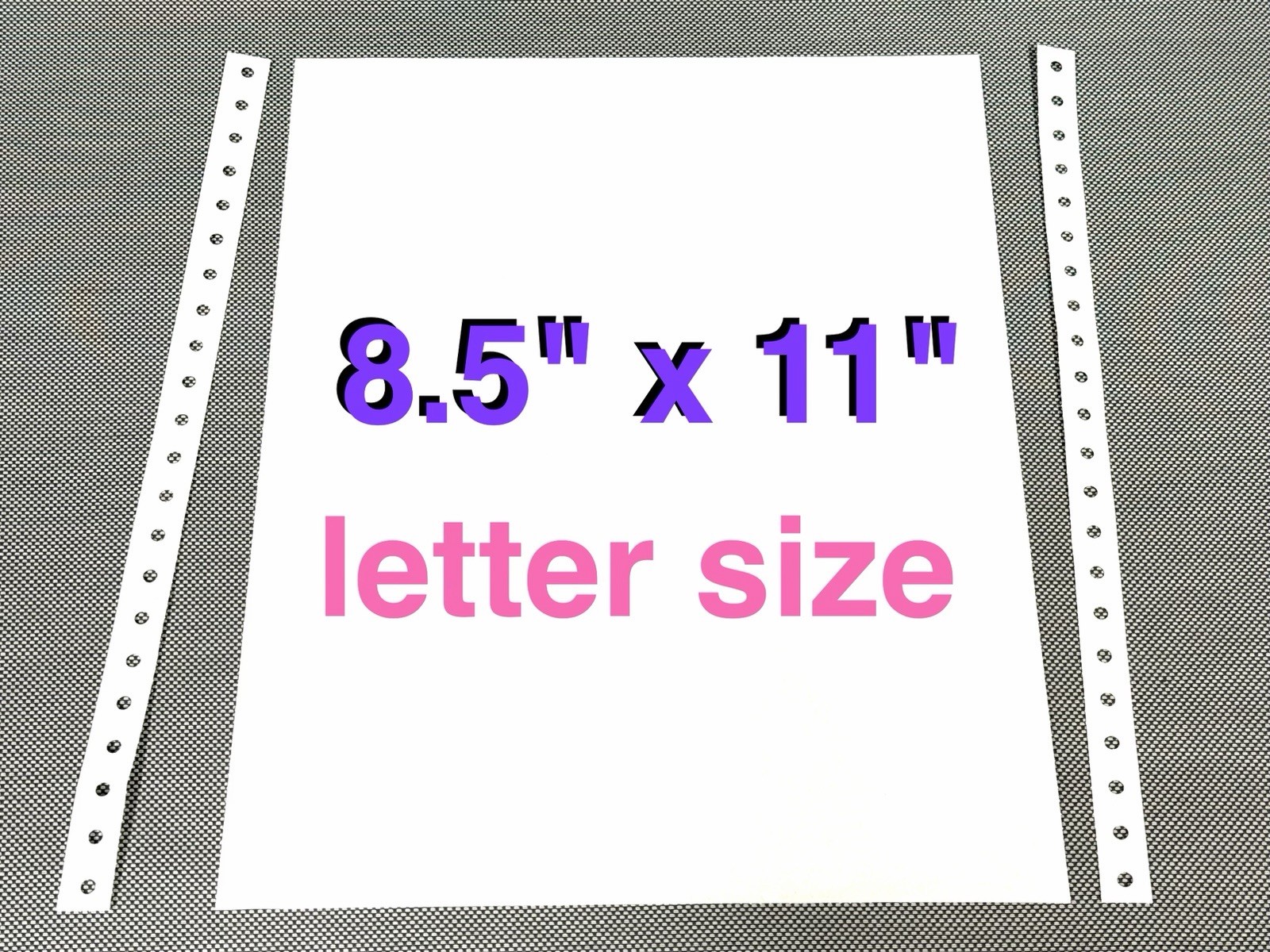 250 Pages – Tractor Feed Dot Matrix Printer Paper 8.5″ x 11″ Letter Continuous