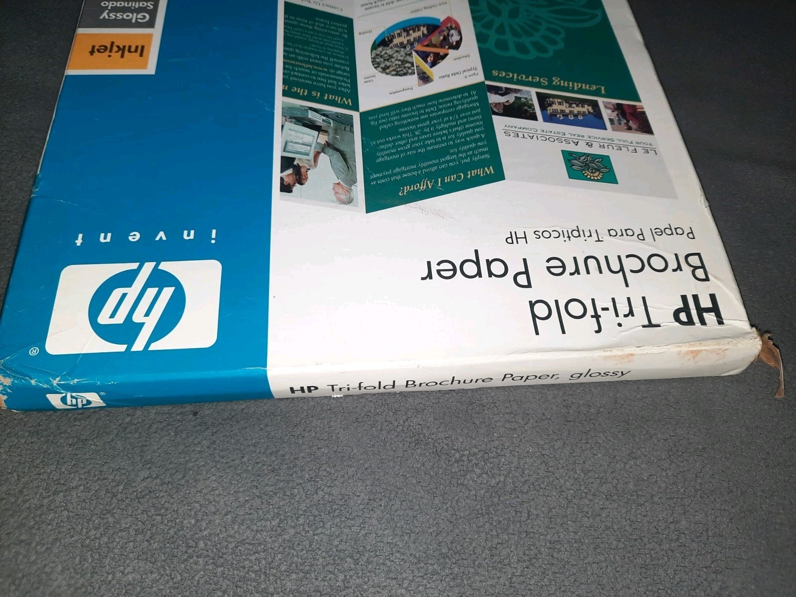 HP Tri-Fold Brochure & Flyer Paper Glossy 100 Sheets 8.5 x 11″ 48lb
