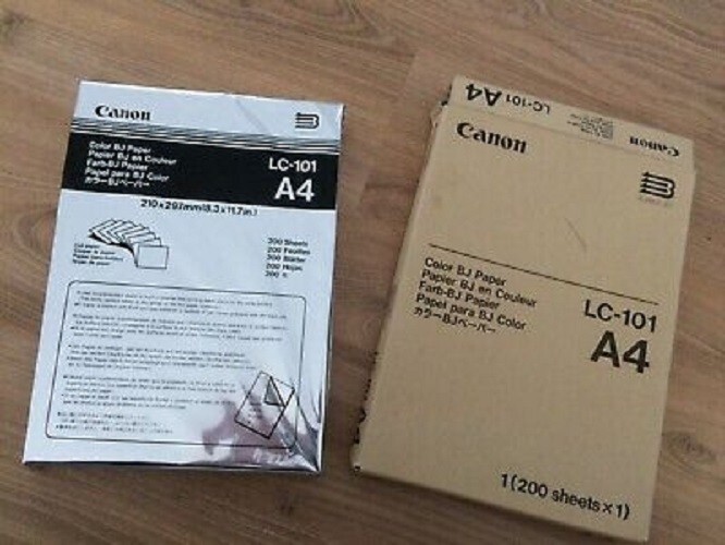 Canon LC 101 Color BJ 200 A4 Printer Paper