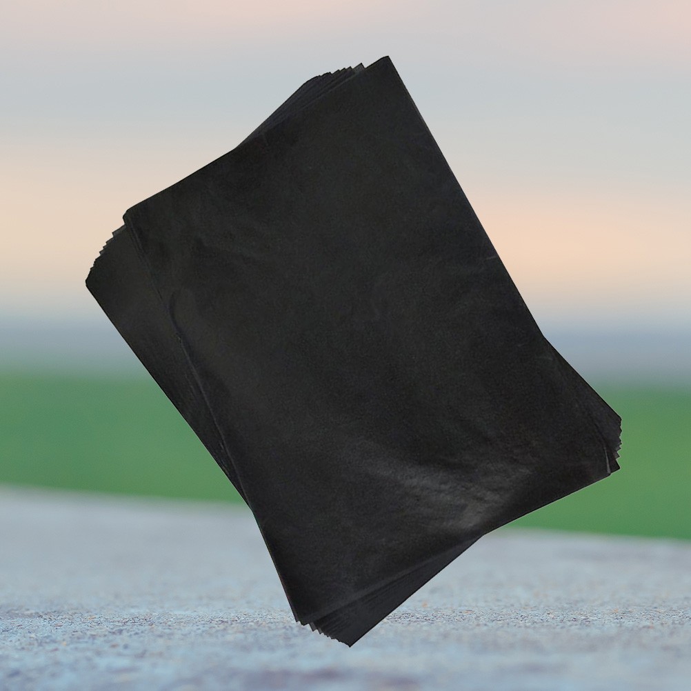 100Pcs Graphite Carbon Transfer Paper Black for Accurate Handicraft Imprinting