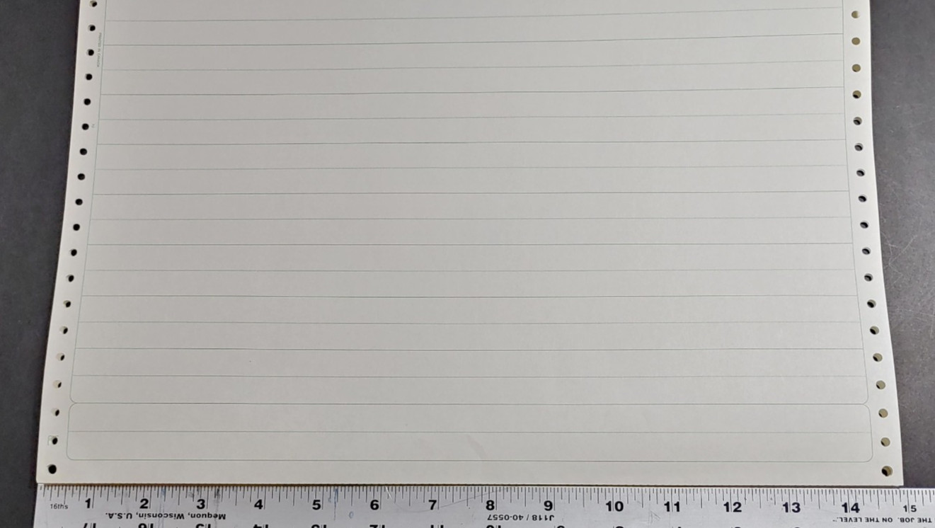 Vtg Dot Matrix Printer Continuous Feed Paper 50-Count 14 7/8″ x 11″ Business NOS