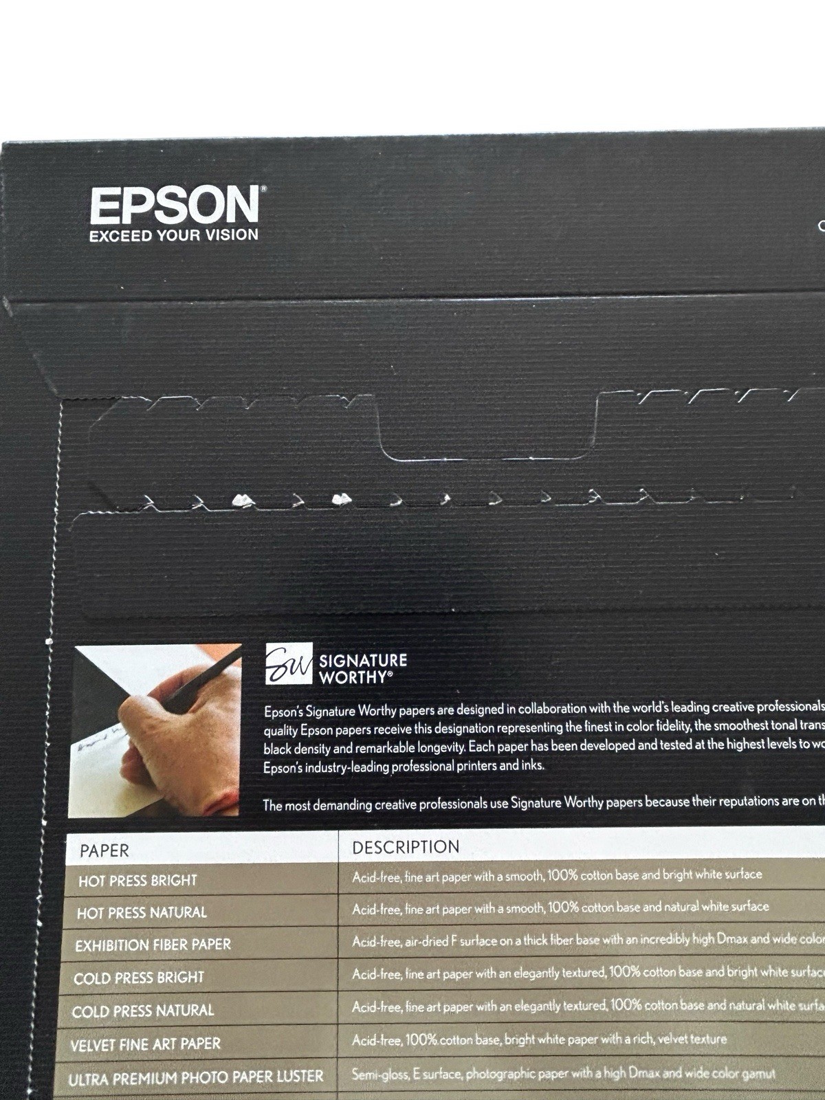 Epson Velvet Fine Art Paper. Two 13” X 19”, Two 8.5” X 11” Lot Of 4 Total