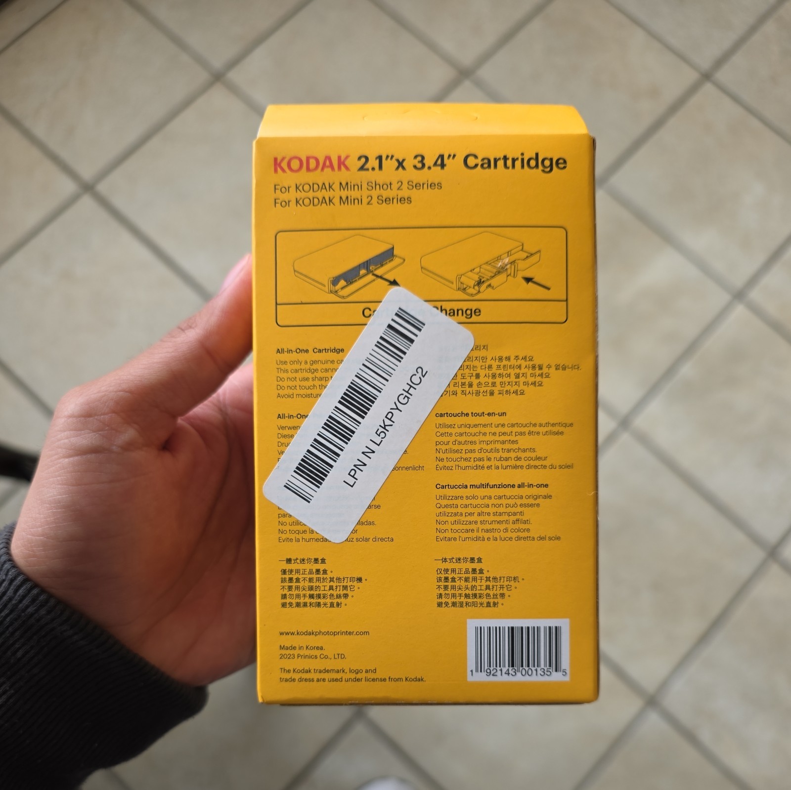 Kodak Cartridge 2.1 X 3.4 30 Sheets For Kodak Mini Shot 2 / Mini 2 Instant BNIB