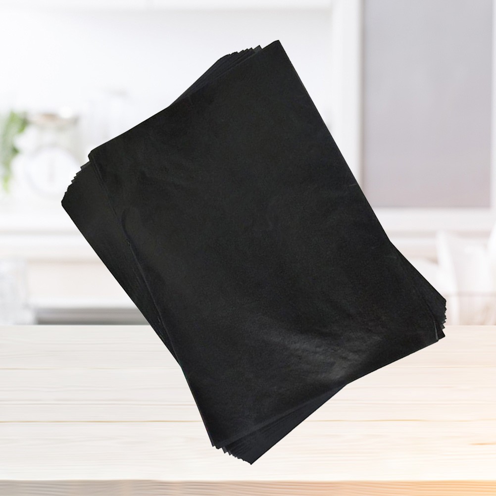 100Pcs Reusable Carbon Transfer Paper Black for Crafts Writing Durable Sheets