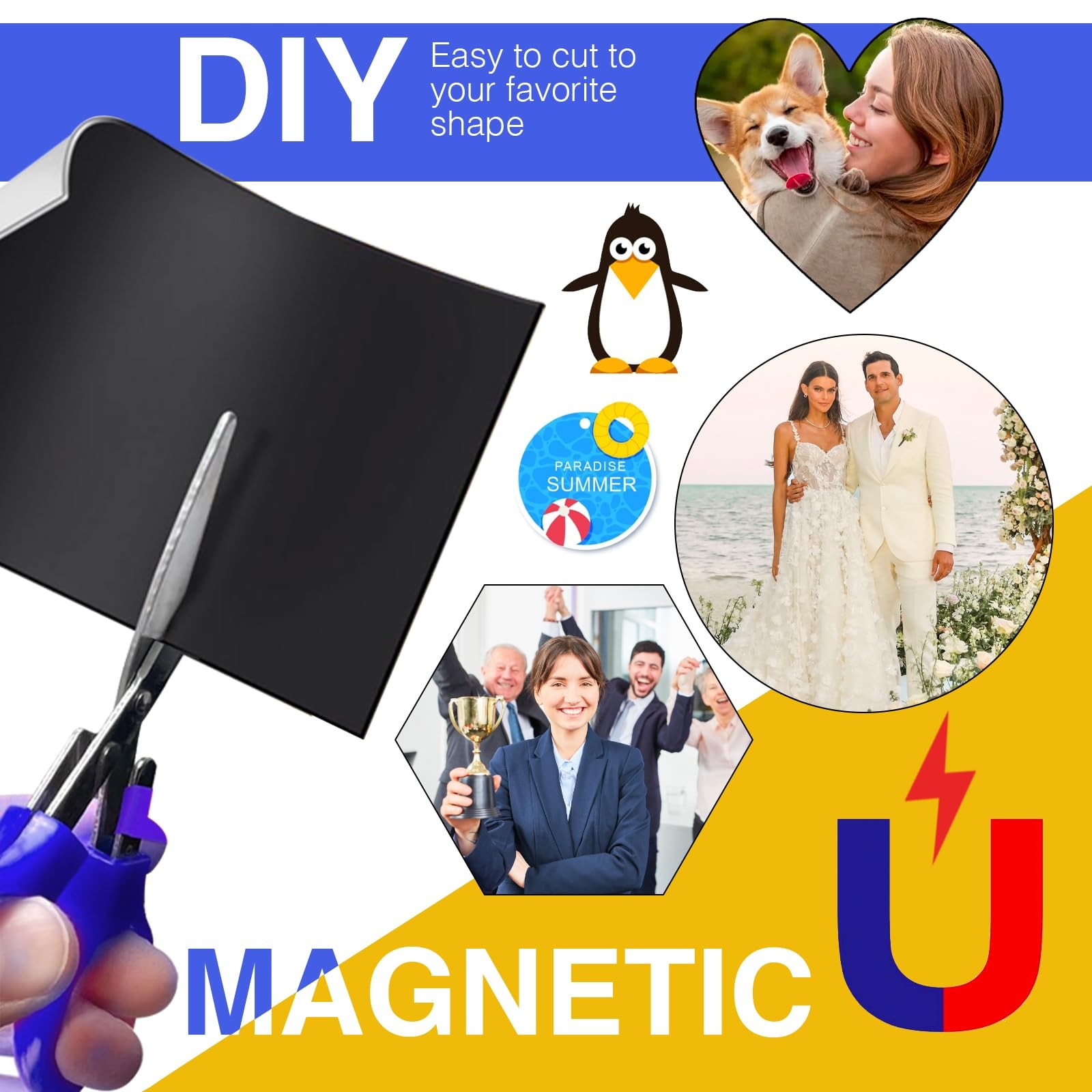 Printable Magnetic Non-Adhesive, 8.5″ x 11″ 12 Mil for Inkjet Printer & DIY C…