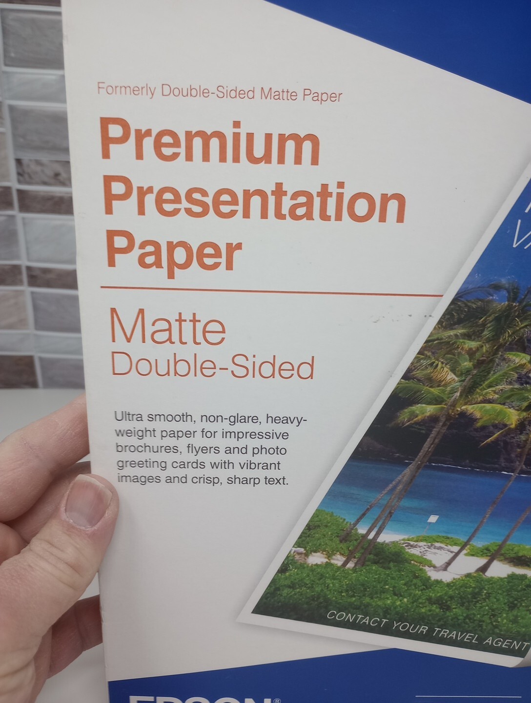 Epson Premium Presentation Paper MATTE 8.5×11″ Double-Sided 50 Sheets