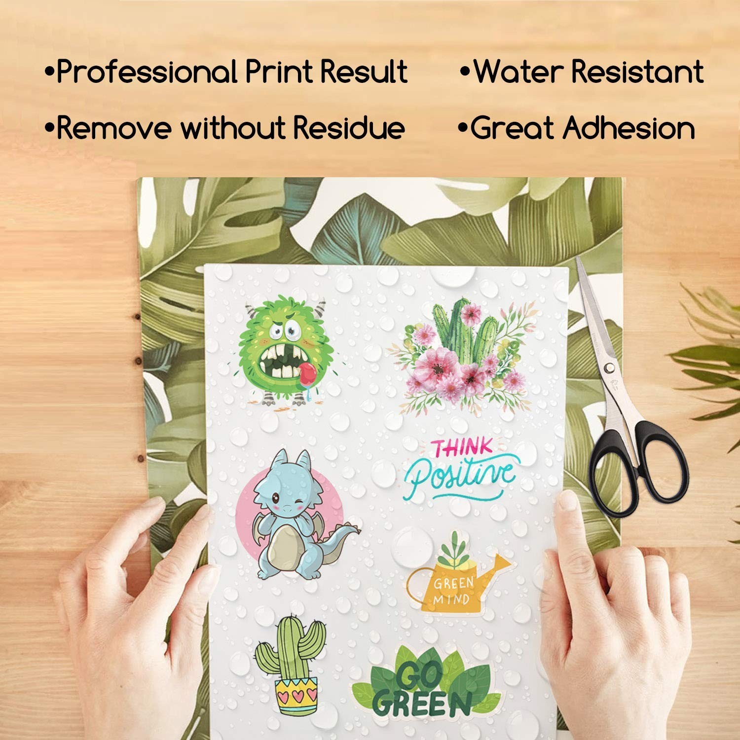 A-SUB 25 Sheets Vinyl Sticker Paper for Inkjet Printer – Glossy Printable Vin…