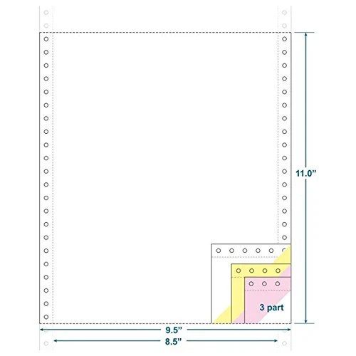 Sparco 01385 Computer Paper, 3 Part Carbonless, 9-1/2 x11″ – 1200 Sets