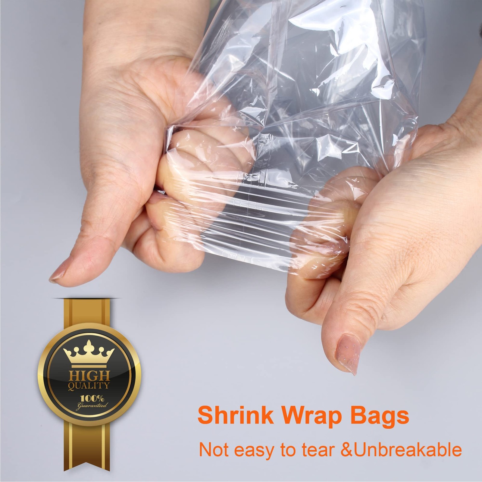 400Pcs Shrink Wrap Bags 4×6 Inches Clear PVC Inch 400PCS, Transparent