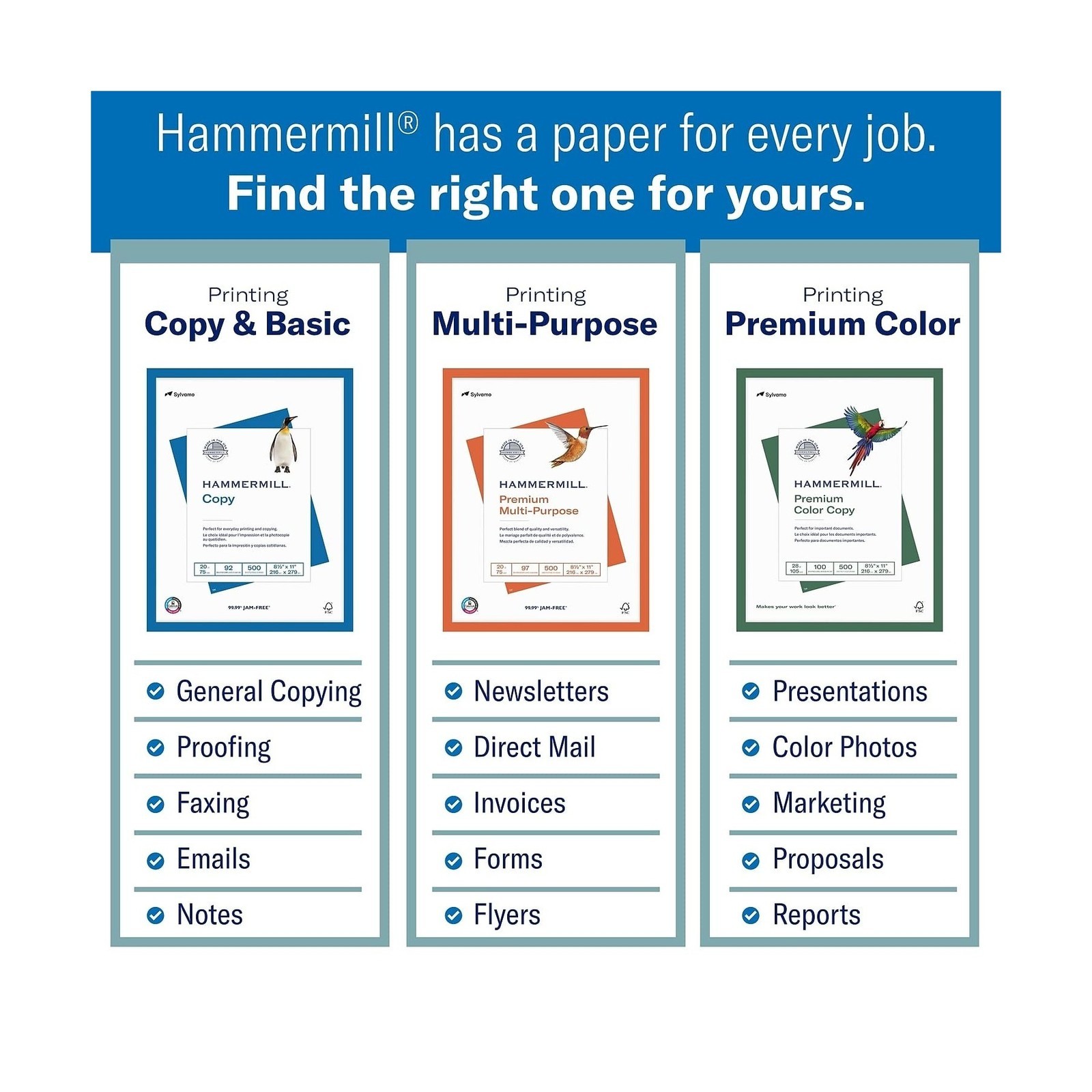 Hammermill Printer Paper, Premium Laser Print 24 lb, 8.5 x 14-1 Ream (500 She…