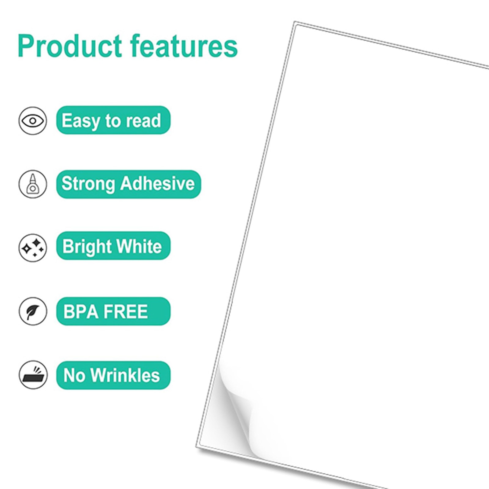 Printable Sticker Paper, A4, 1 Per Sheet, 30 Sheets, Self Adhesive Labels…