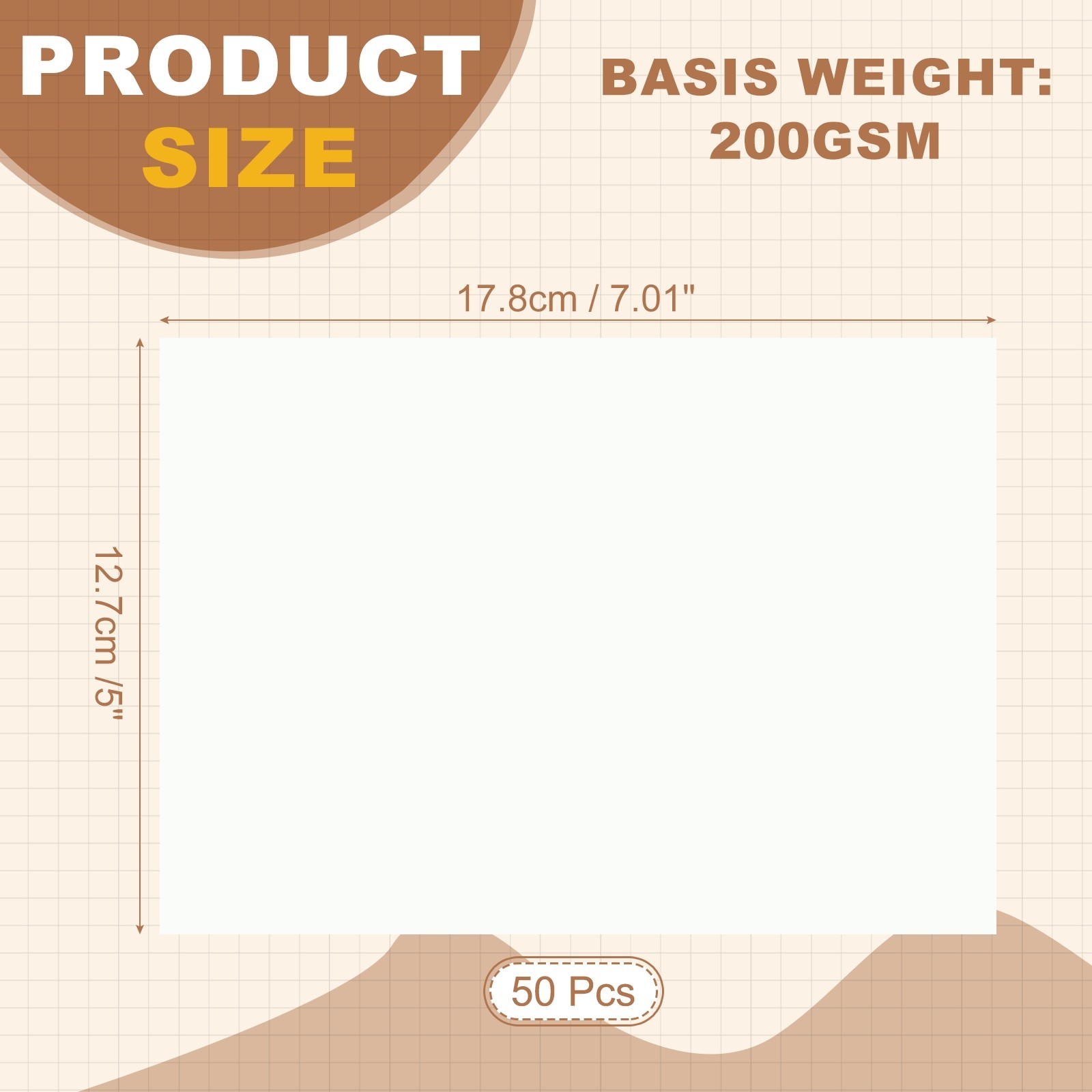7″x5″ Glossy Photo Paper, 50 Sheets Inkjet Photo Paper 200GSM for Printer