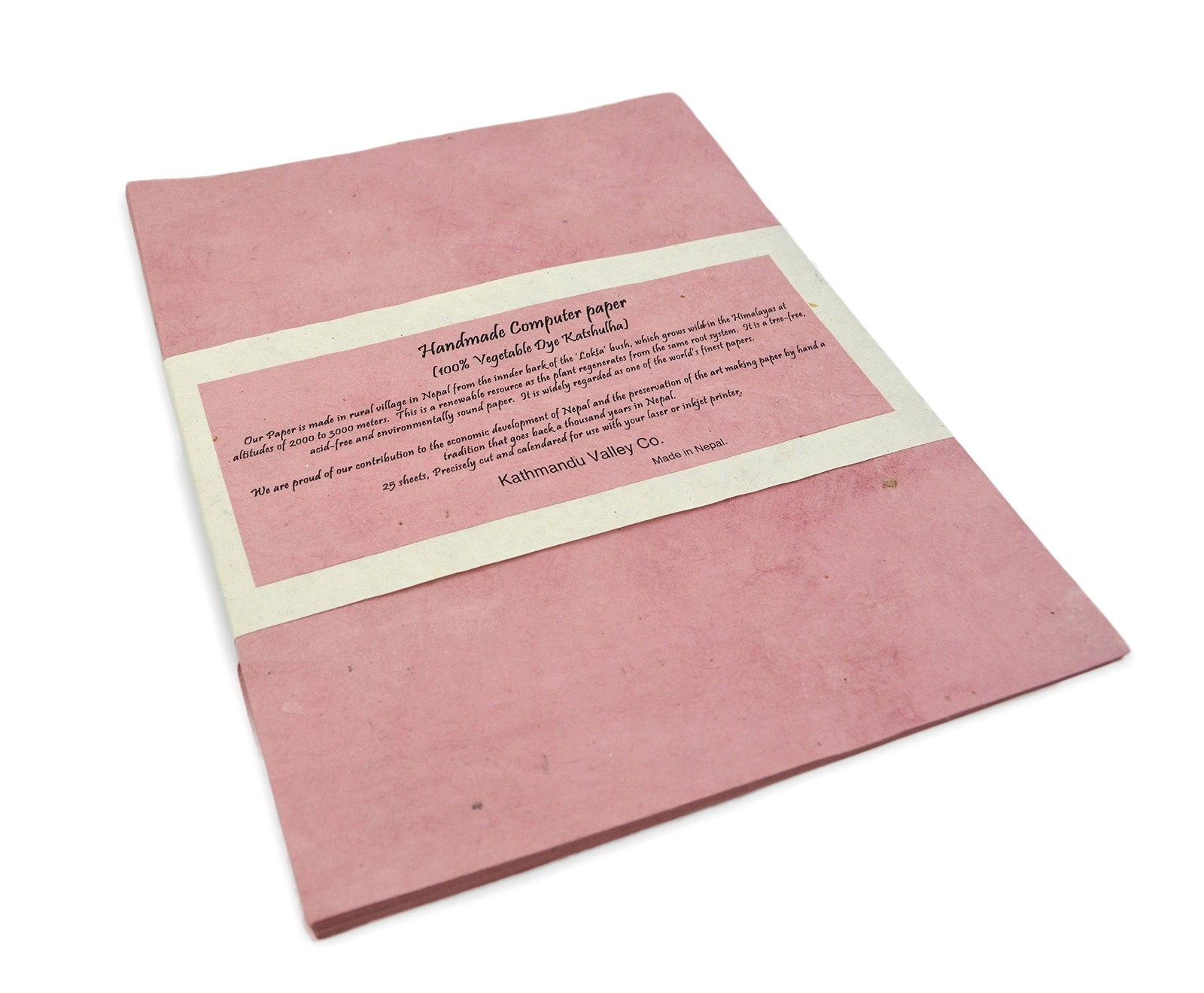 Handmade Lokta Laser and Inkjet Computer Paper (25 Sheets, Katshulha) 25 Sheets