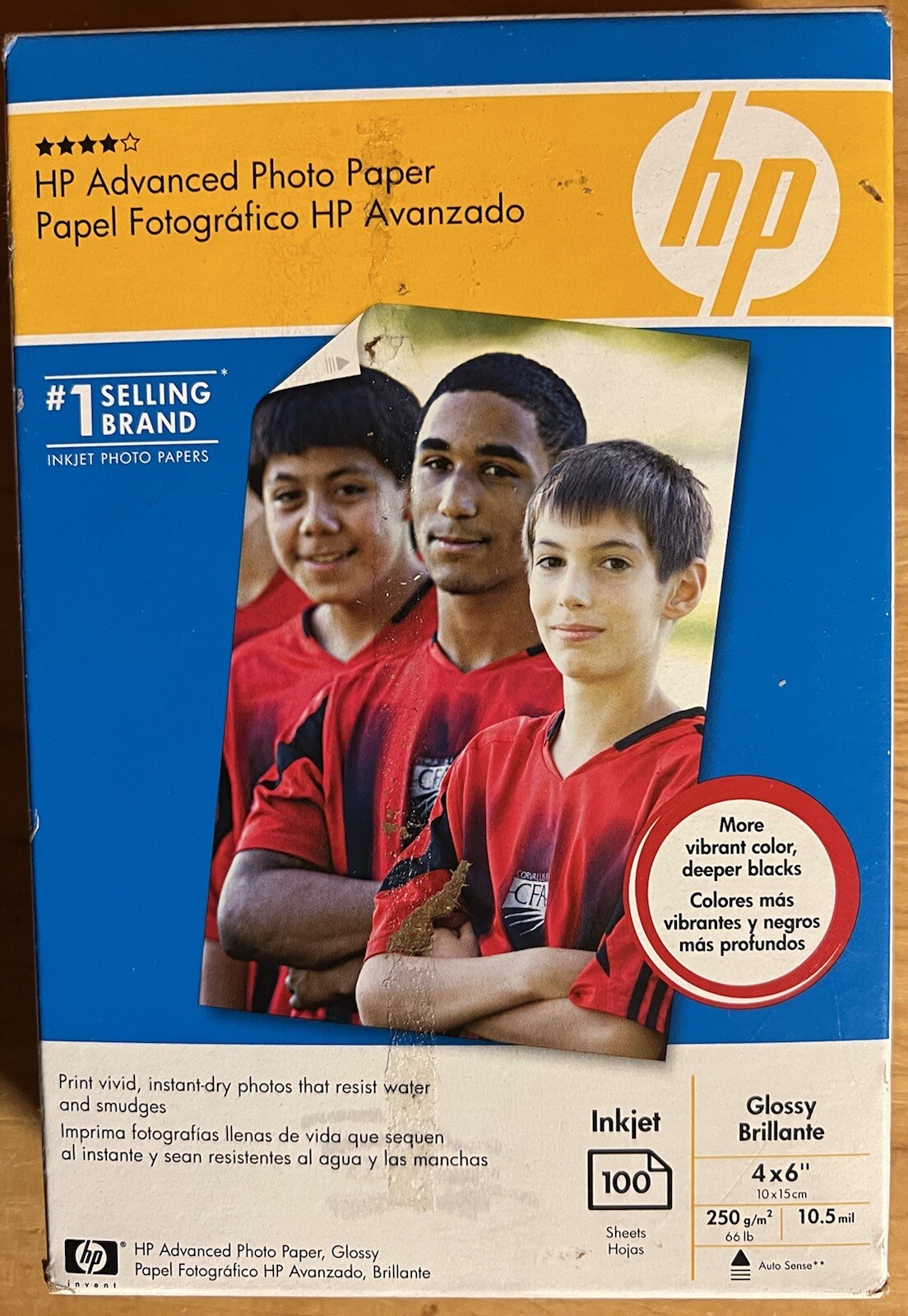 HP Advanced Glossy Photo Paper Inkjet 100 4×6 in borderless | Q6638A