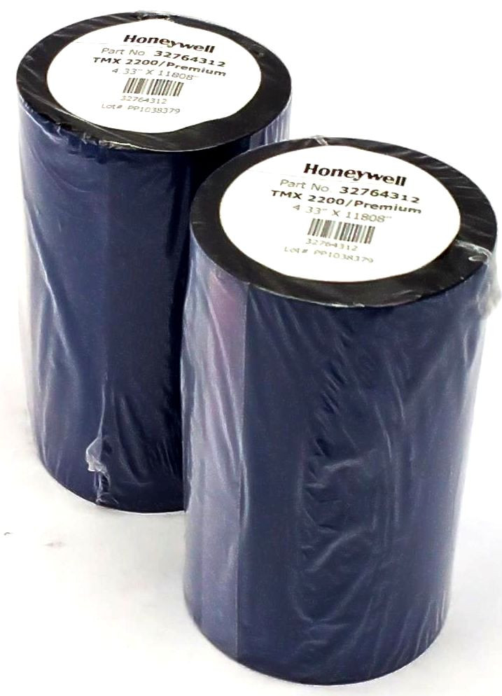 Honeywell Thermal Ribbons 4.33″ x 11808″ TMX2200 32764312 Genuine OEM – 2 Rolls