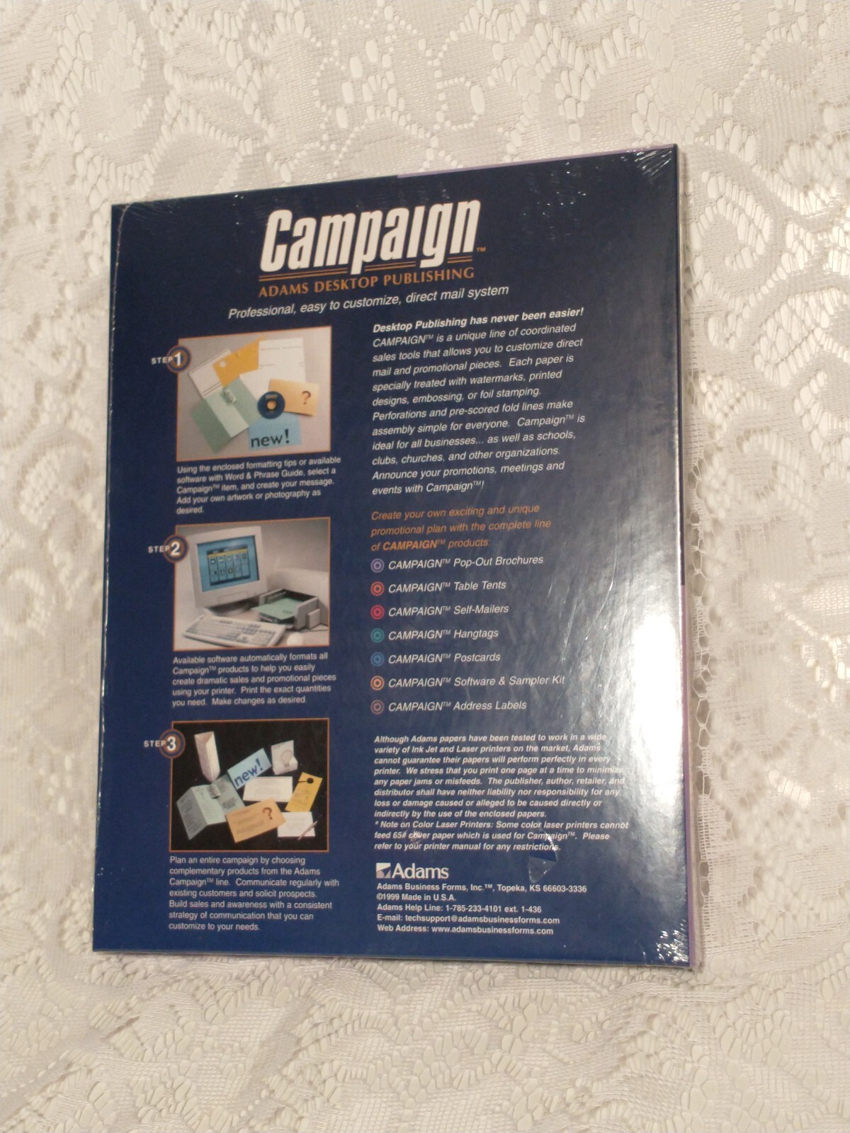 Campaign Adams Desktop Publishing Printable Brochures With Envelopes tblab1