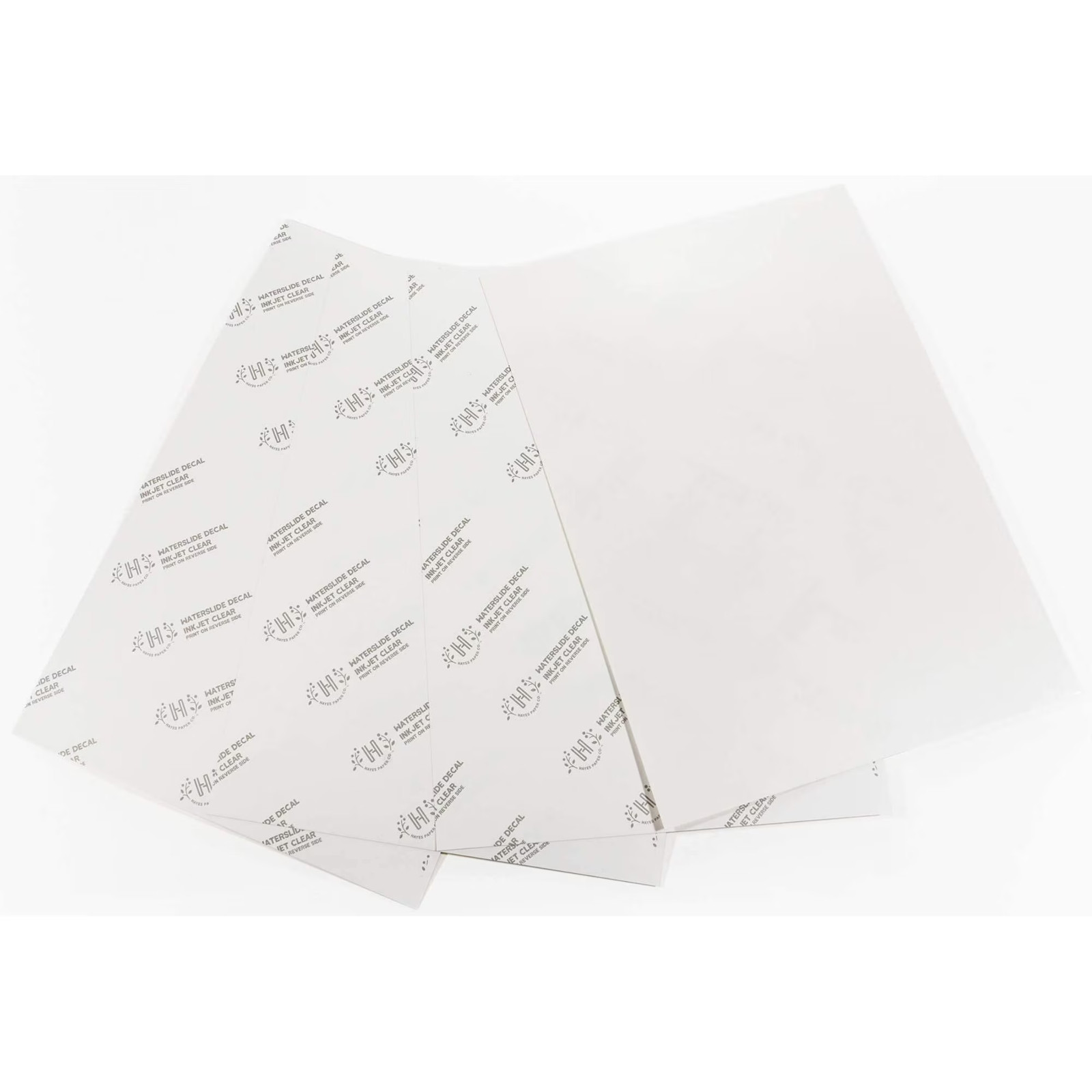 Hayes Paper Co Clear Inkjet Waterslide Decal Paper A4 40 Sheets Total 2 Pack