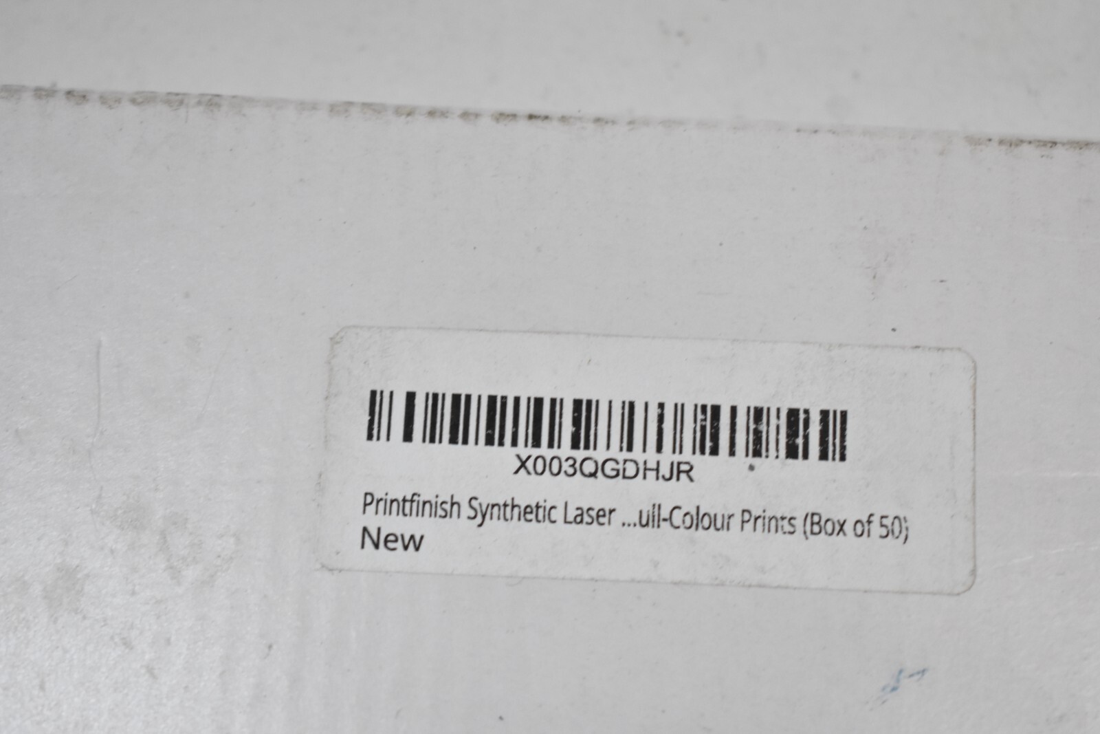 Printfinish Synthetic Laser Paper 8.5″ x 11″ 8 Mil 50 Sheets Pack White