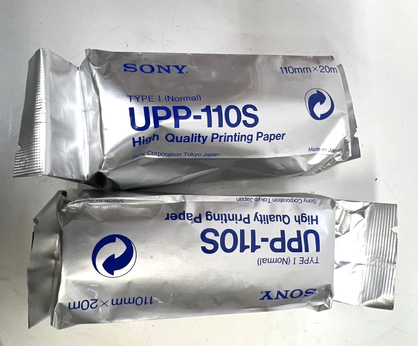 Genuine Sony UPP-110S Thermal Print Media Paper 1 Roll 110m X 20m (2 Rolls)