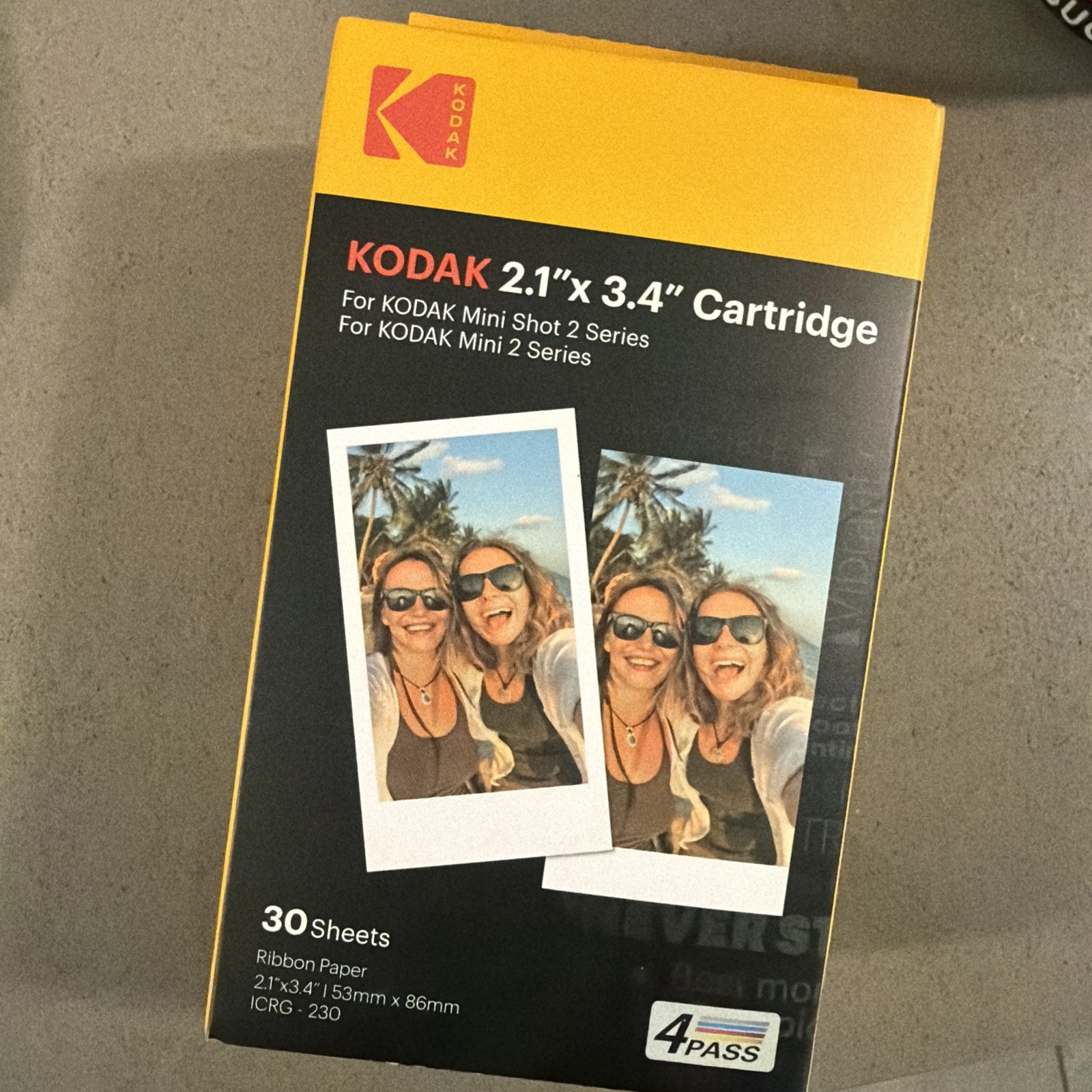 Kodak Cartridge 2.1 X 3.4 30 Sheets For Kodak Mini Shot 2 Series New