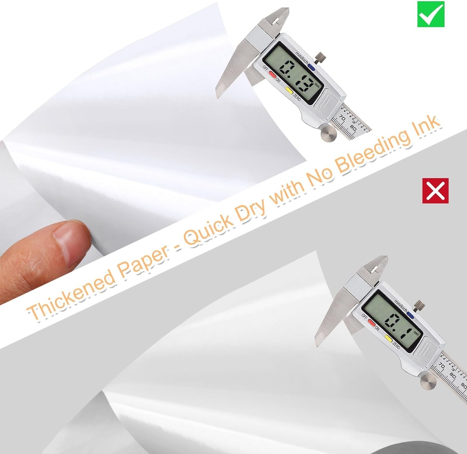 40 Sheets Printable Sticker Papers 8.5×11 Inches Matte Sticker Printer Paper