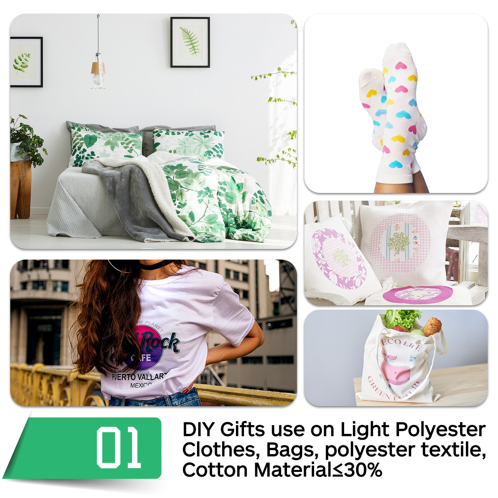 Koala Sublimation Paper 8.5×11 Inkjet Heat Transfer Cotton Poly T-shirt 100gsm