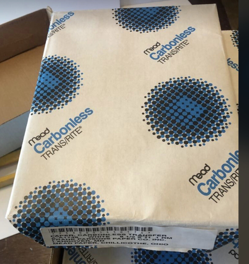 CARBONLESS WHITE TRANSFER IMAGING PAPER 8-1/2×11 (500 Pgs)