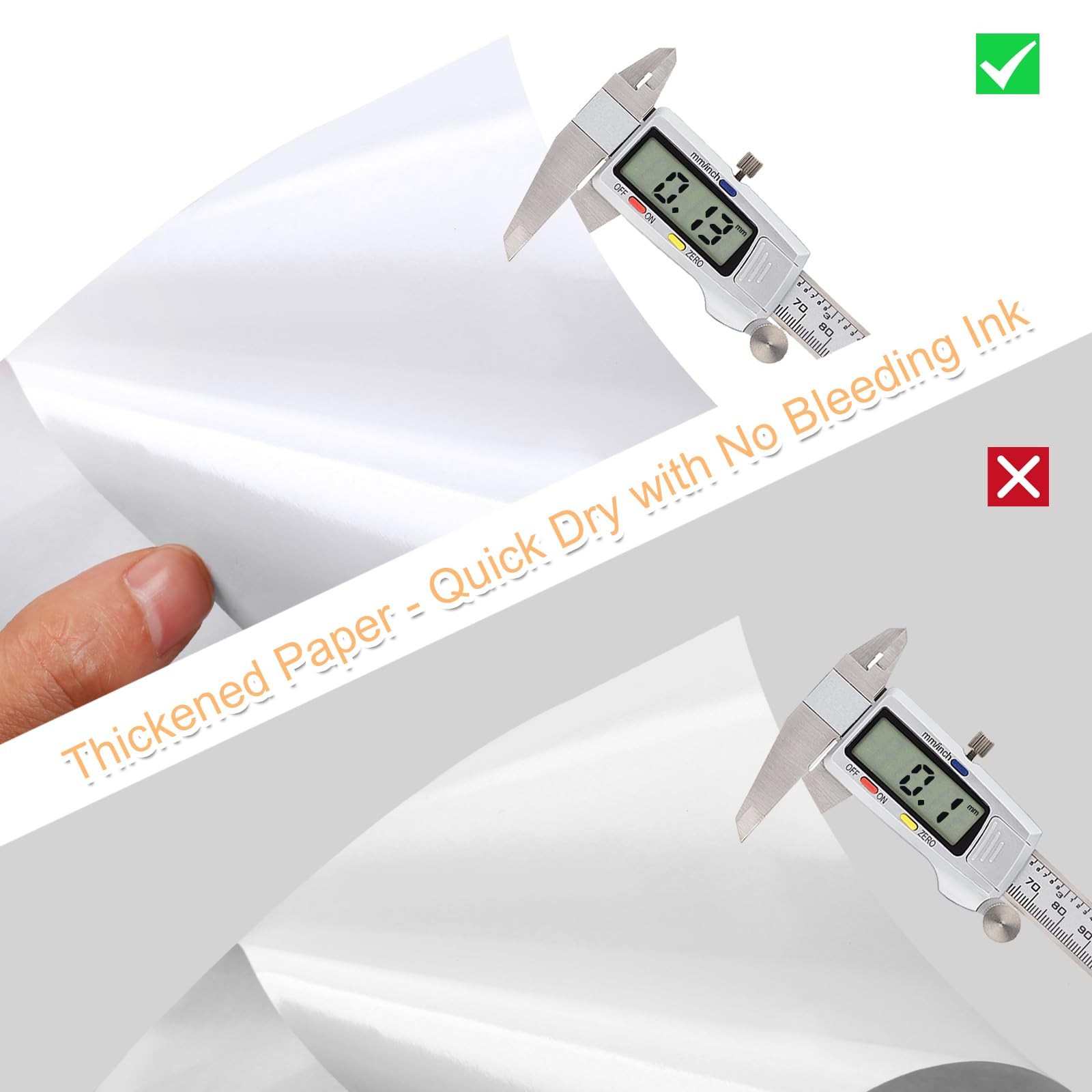 Full Sheet Labels, 40 Pages 8.5×11, Matte Sticker Paper, Printer Compatible