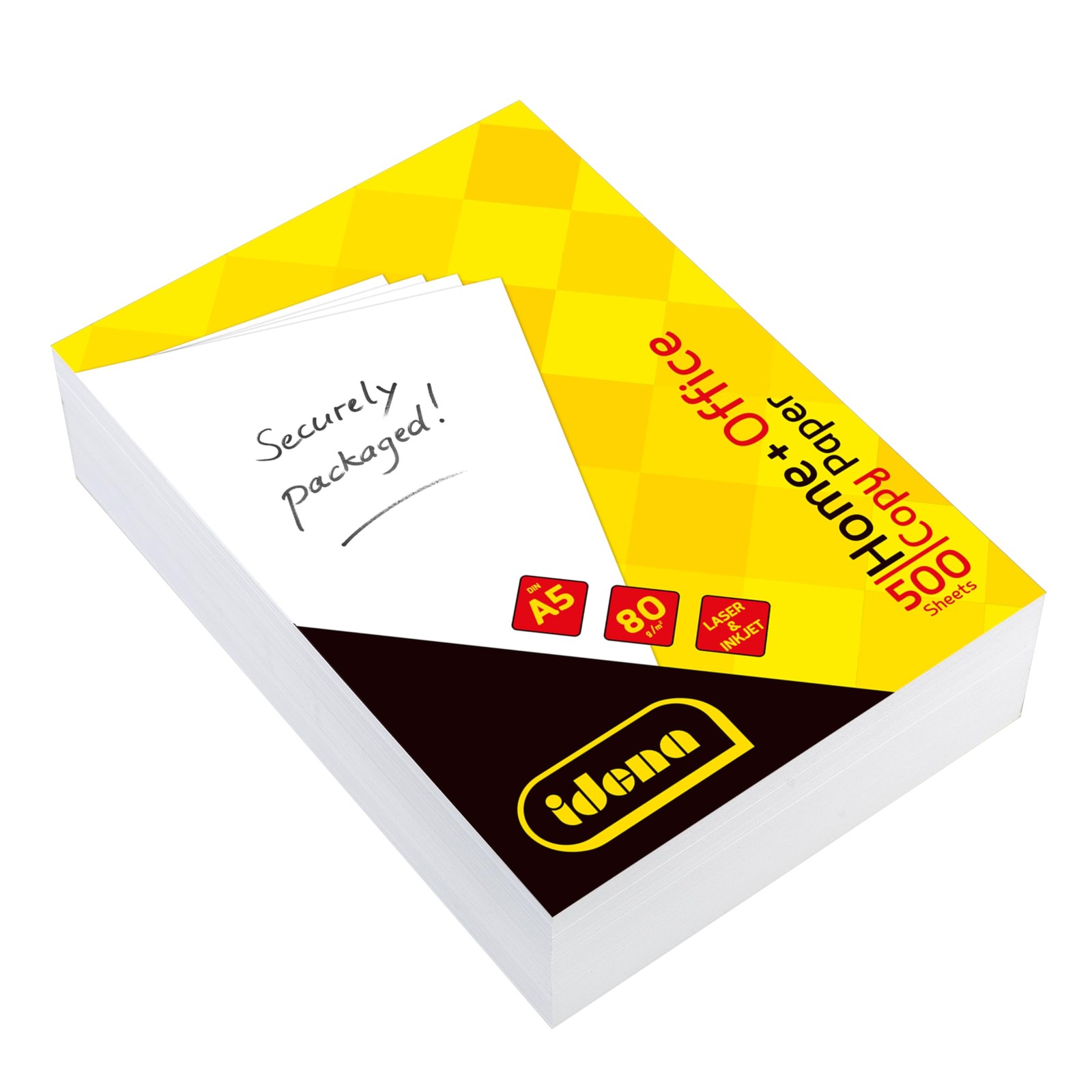 90951 Copy Paper A5, 10 Packs of 500 Sheets 80gsm, White Printer P…
