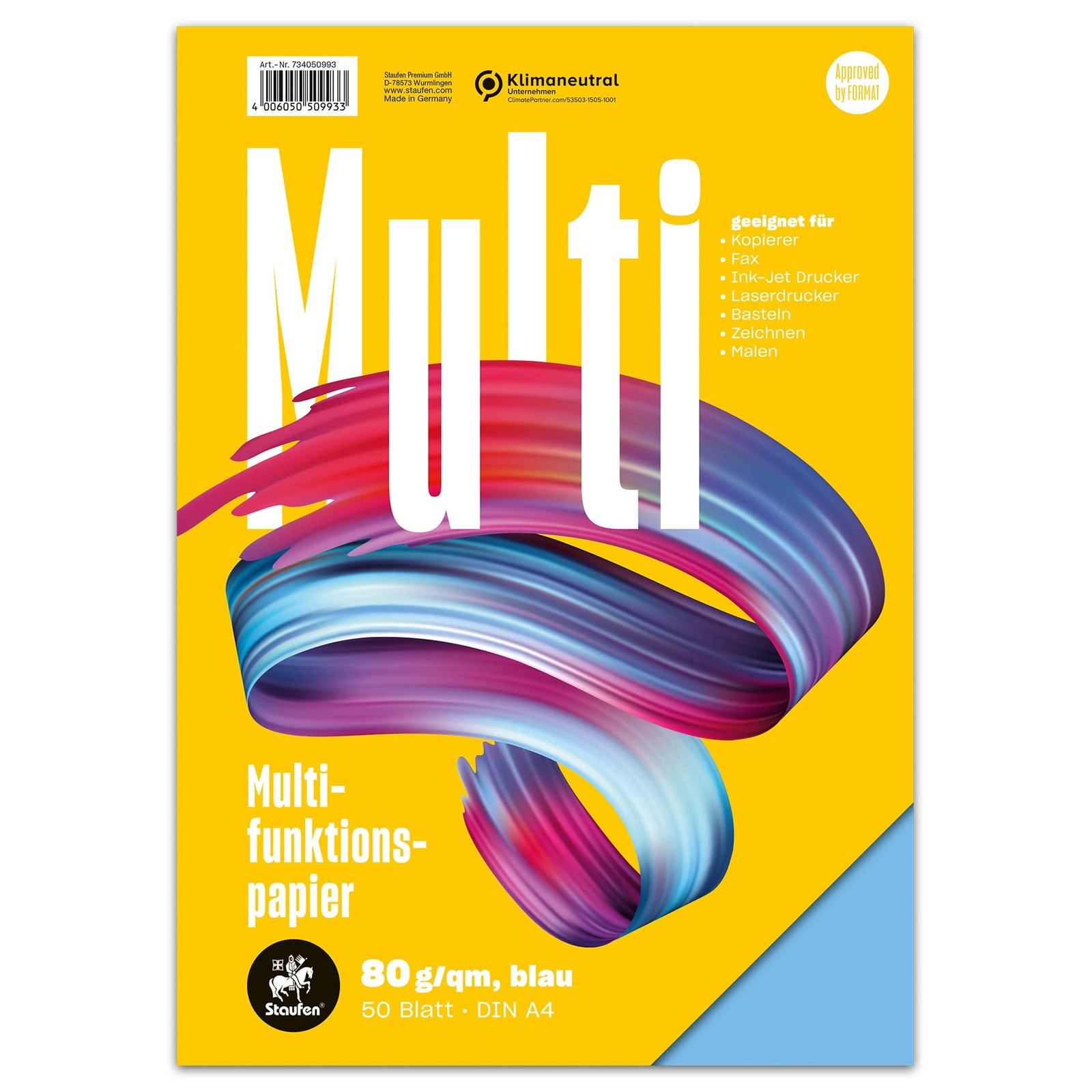 Style Multifunction Paper A4, 50 Sheets, Colour Blue, 80gsm Quality Paper…