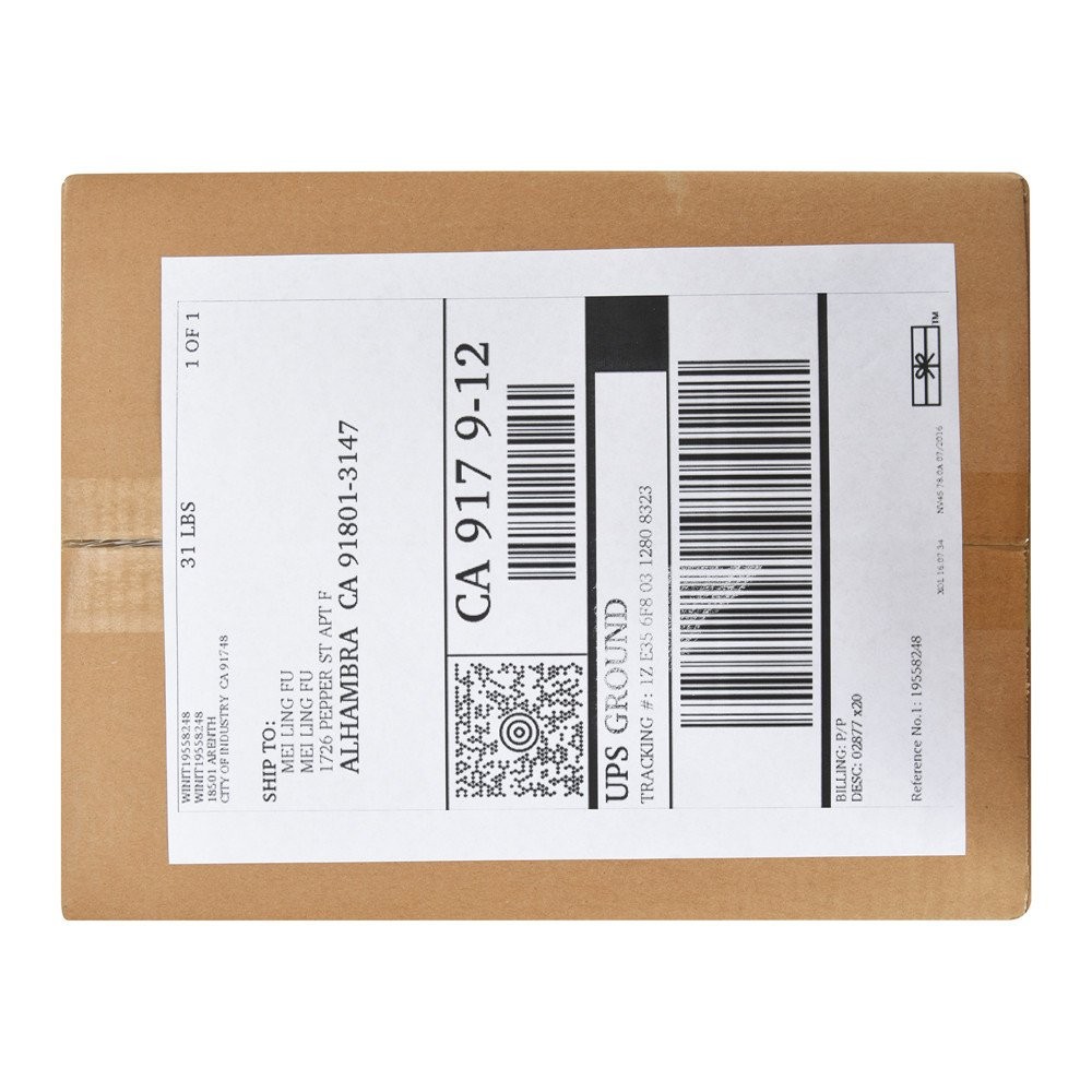 500 Shipping Labels 2 Per Sheet Blank Self Adhesive 8.5×5.5 for Laser