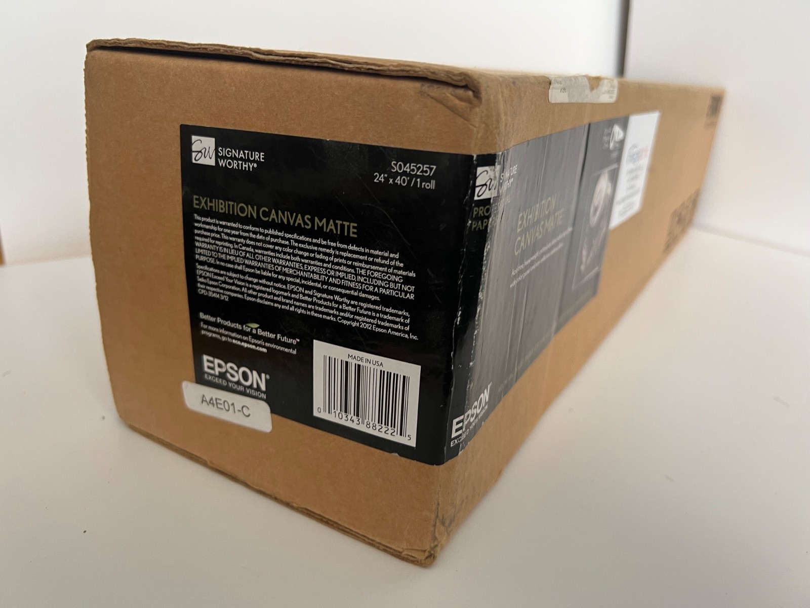 Epson Exhibition Canvas – Matte WHT (1-RL) New S045257 23 mil 24″ x 40′