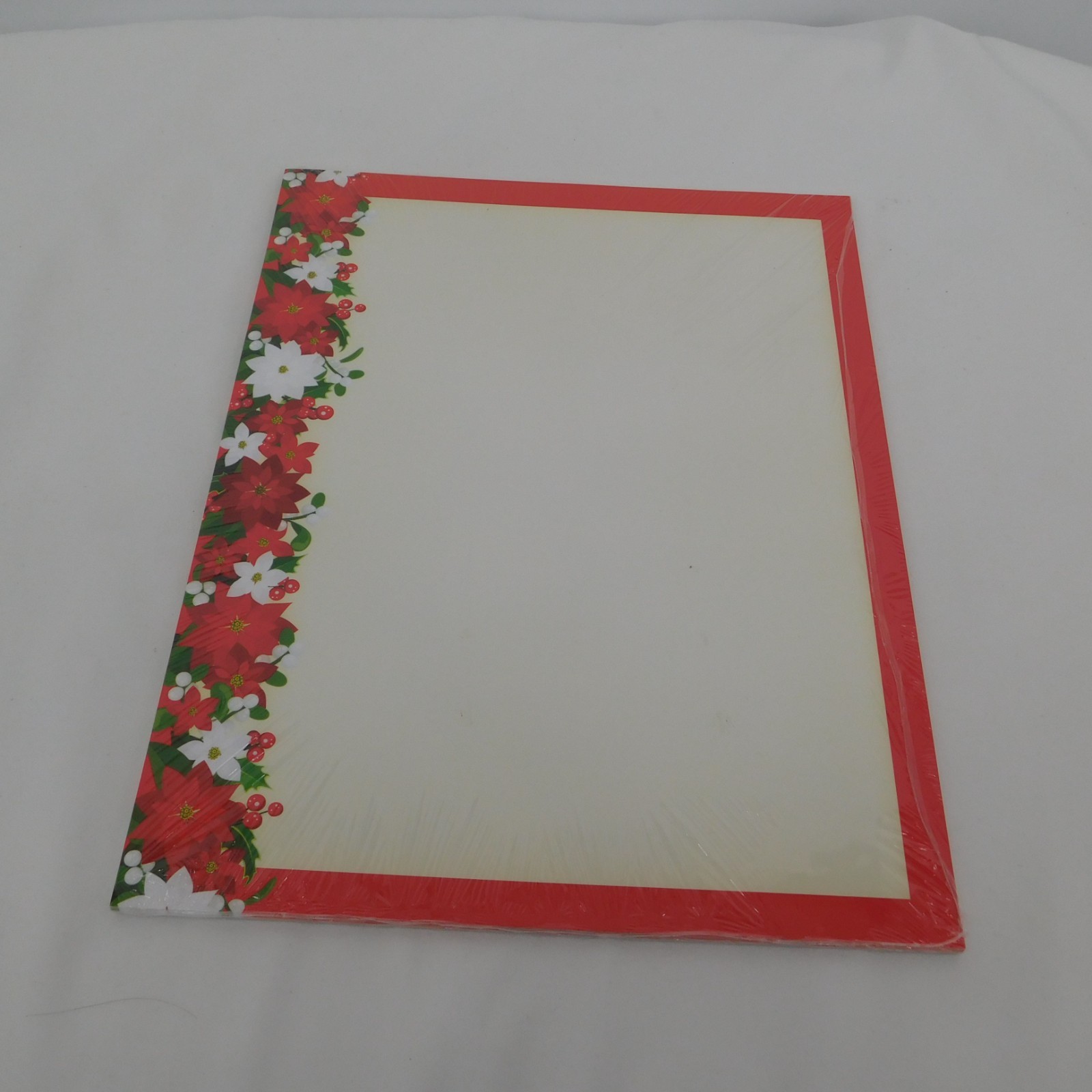 Current Christmas Computer Paper Frame Poinsettia Filigree 25 Sheets New in Pack