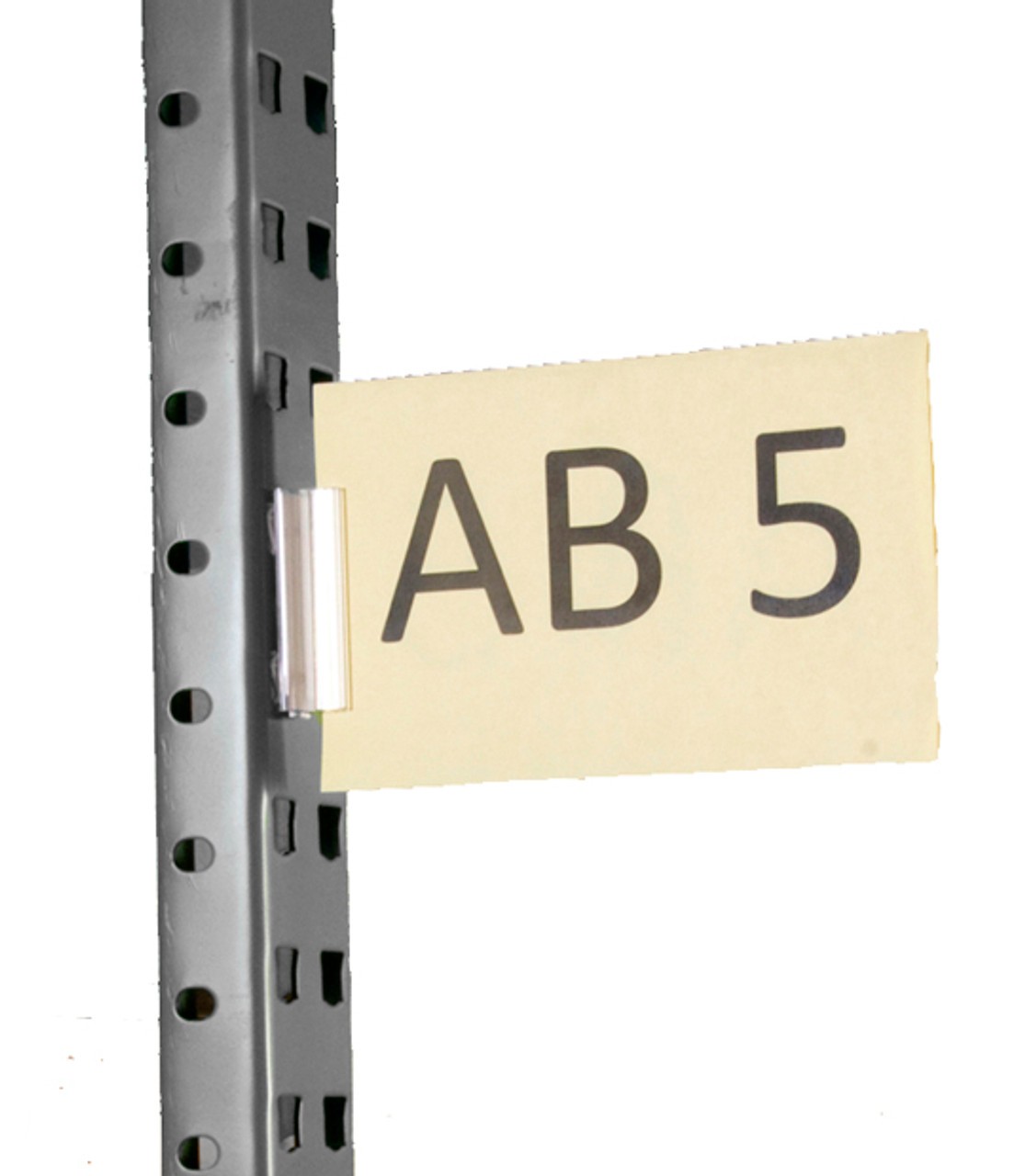 AIGNER Warehouse Aisle Pallet Rack Sign Kit – 5-1/2×8-1/2″ – White