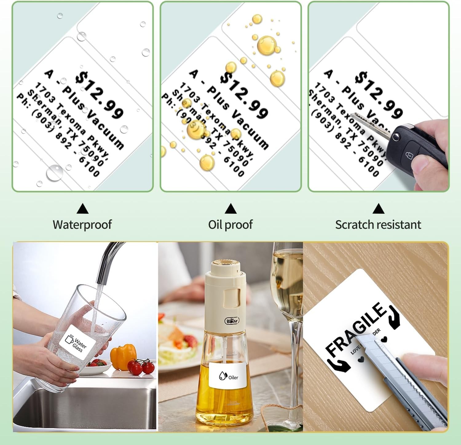 White Self Adhesive Label Paper Sticker Phomemo M100 M110 M221 Printer
