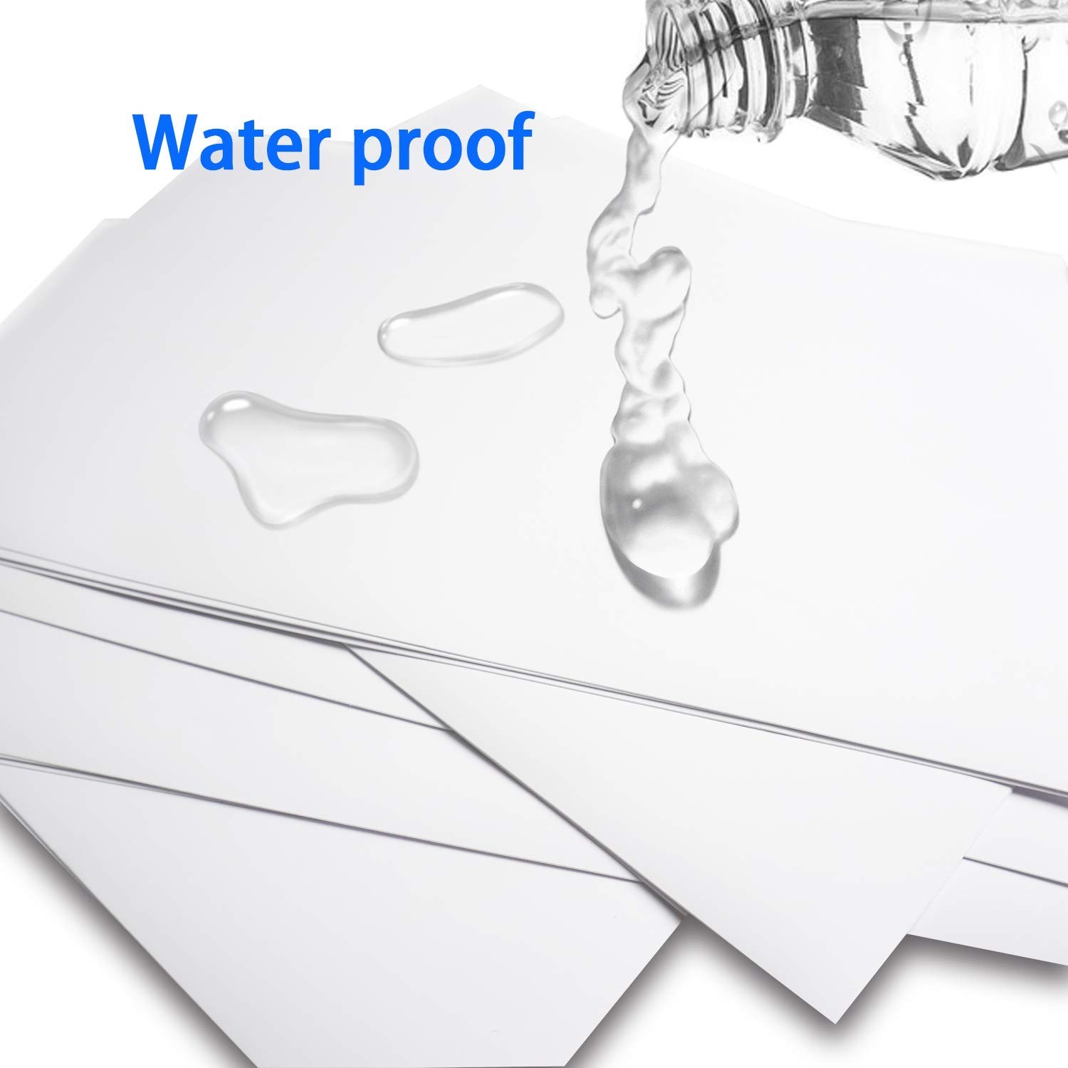 Printable Vinyl Sticker Paper for Your Inkjet Printer – 8.5 x 11 Inches 30 Sh…