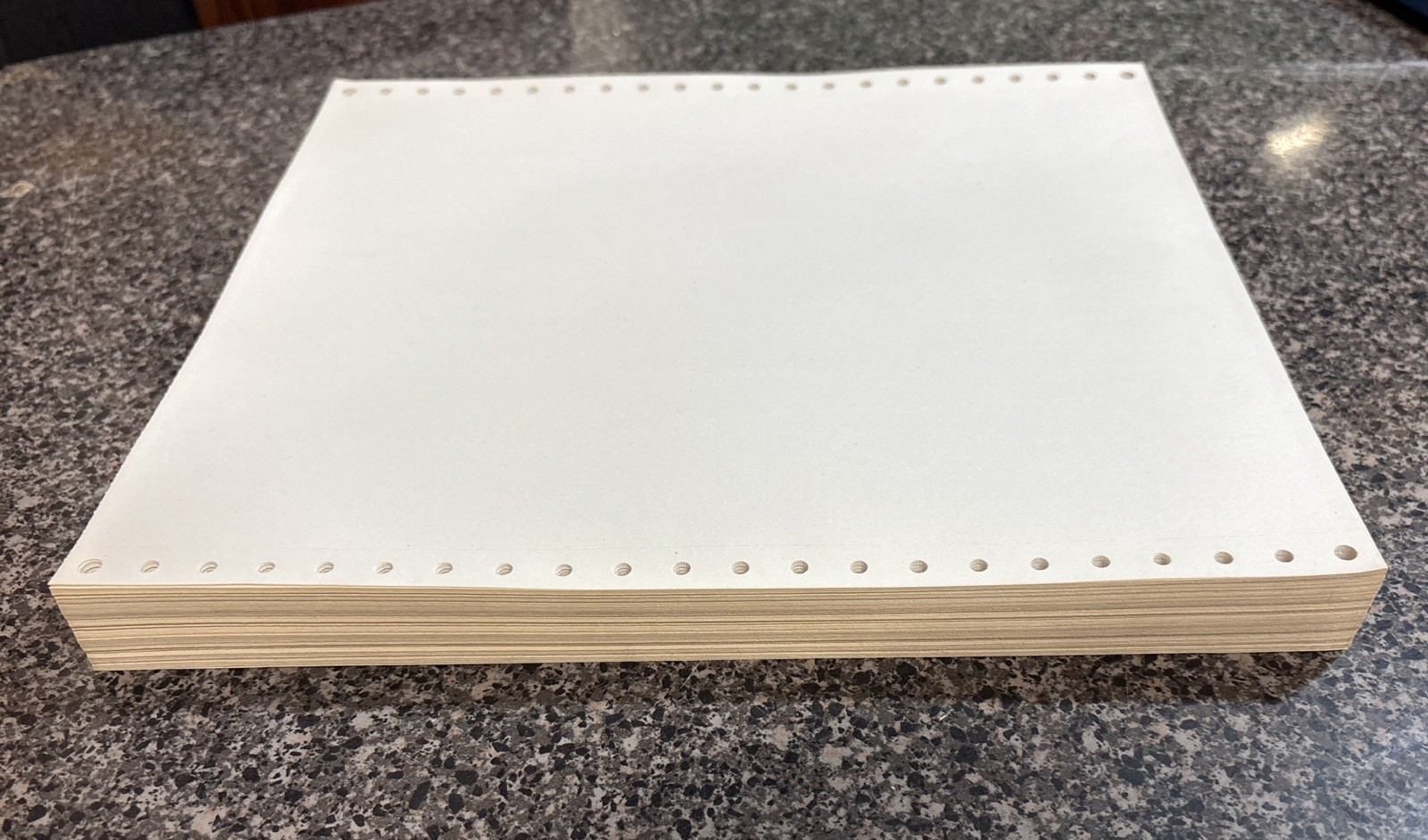 200 Sheets Continuous Fan-Fold Dot Matrix Tractor Feed Printer Paper 9.5×11 inch